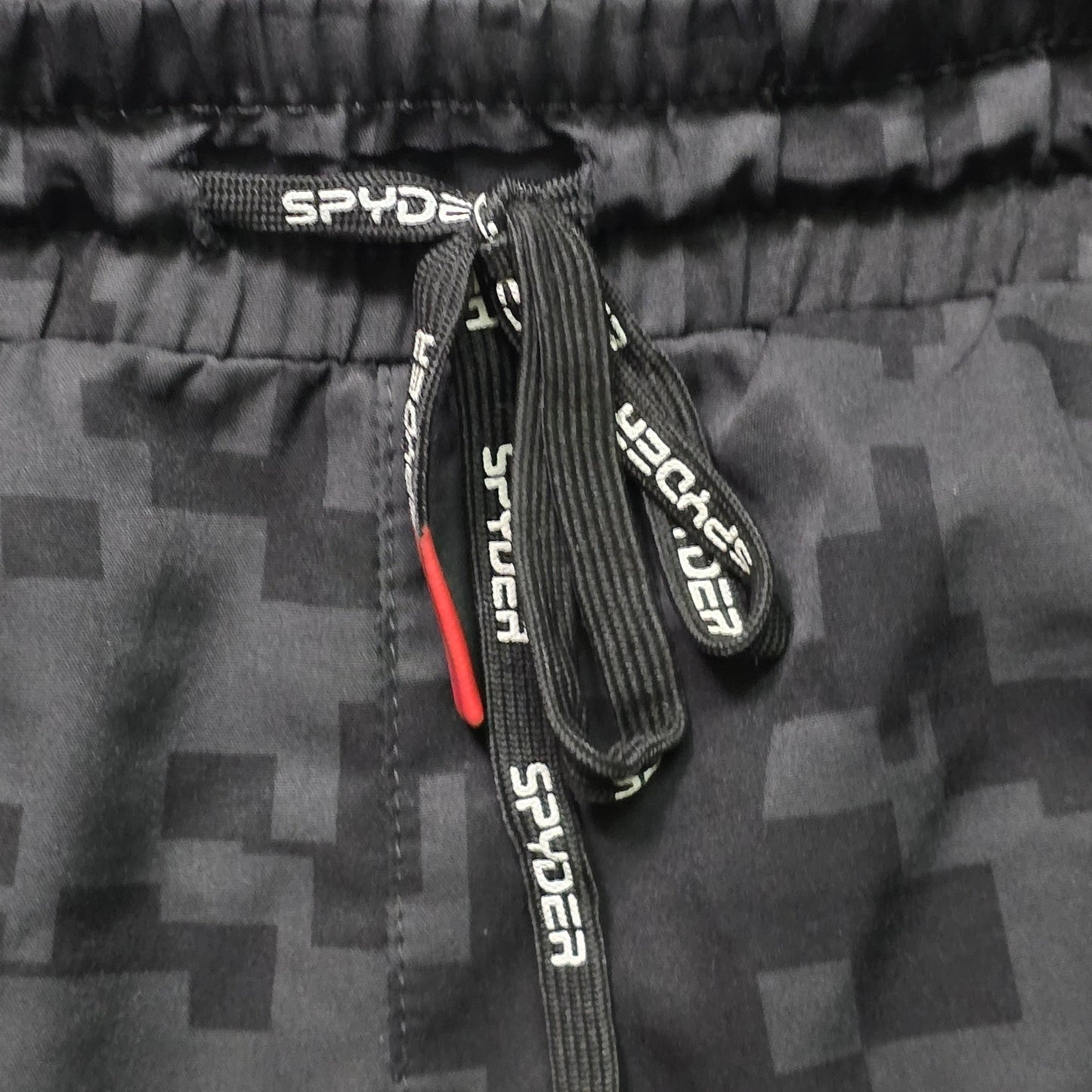 Spyder Men’s Digital Camo Training Shorts XL Black Woven Activewear