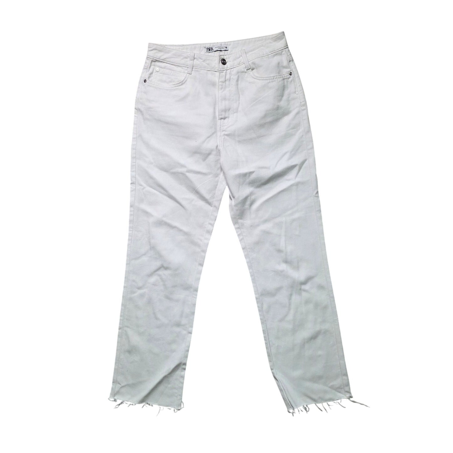 Zara Slim High Rise Jeans Women’s Size 6 White