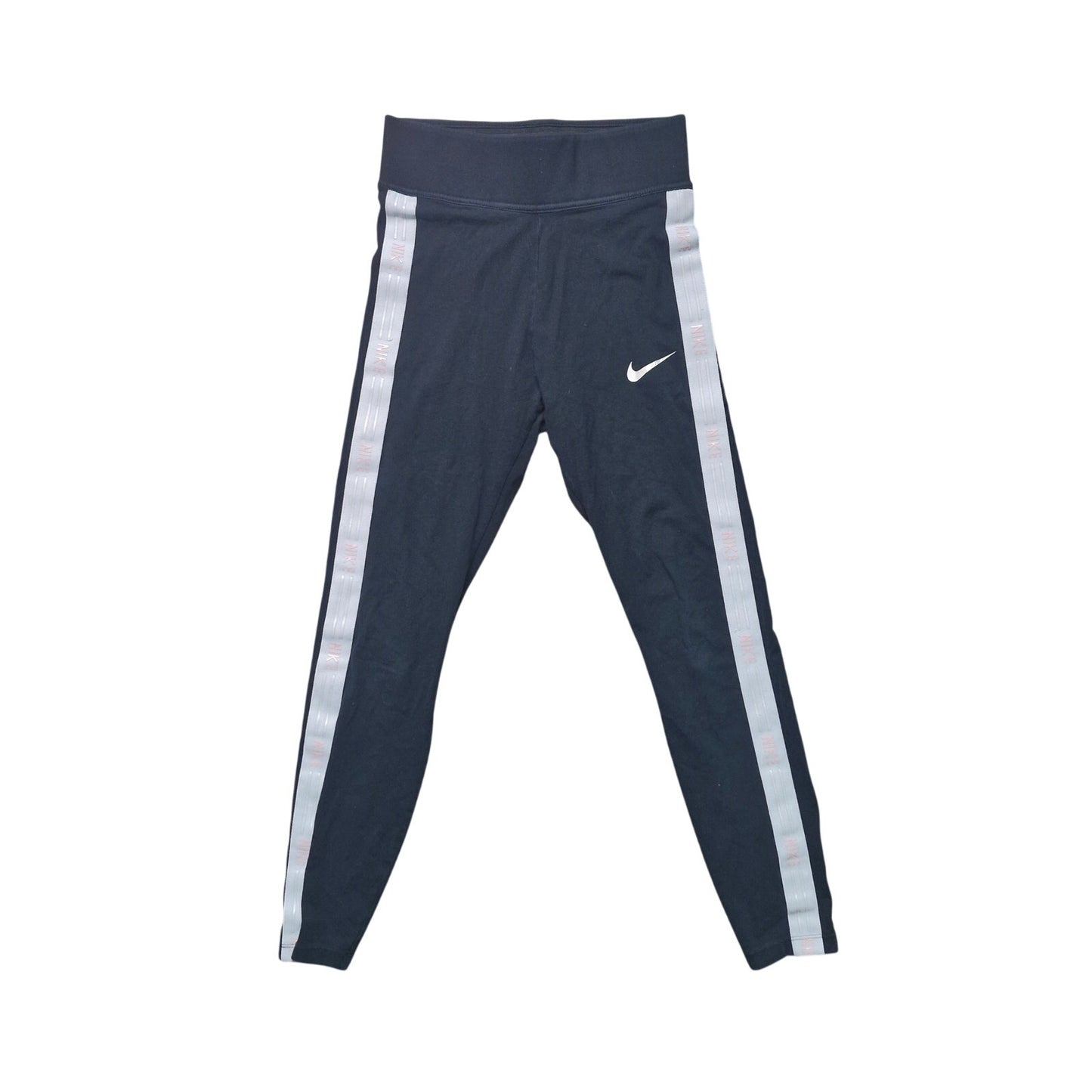 Nike Leggings Women’s Small Black Striped Gym Running Training Dri‑FIT