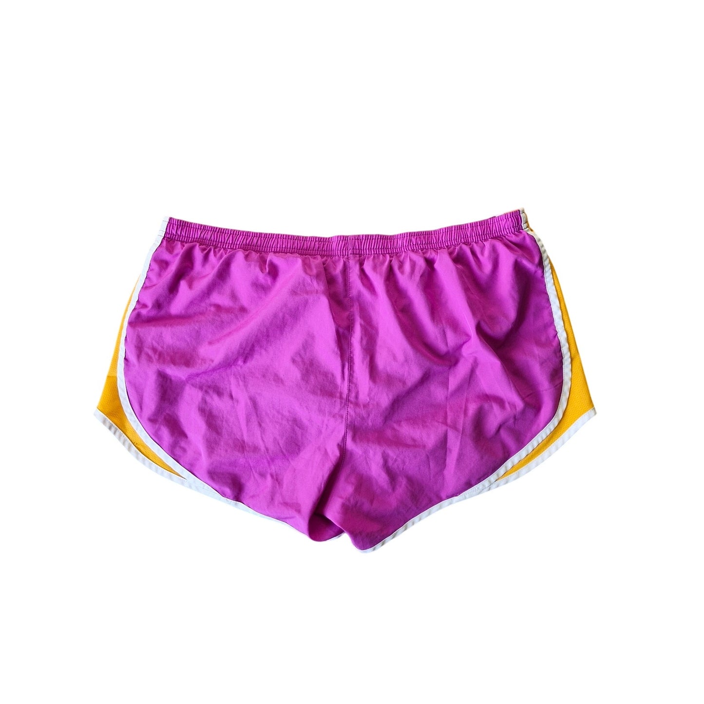Nike Dri-Fit Women's Athletic Shorts Women's Size Large Purple Orange Running Gym