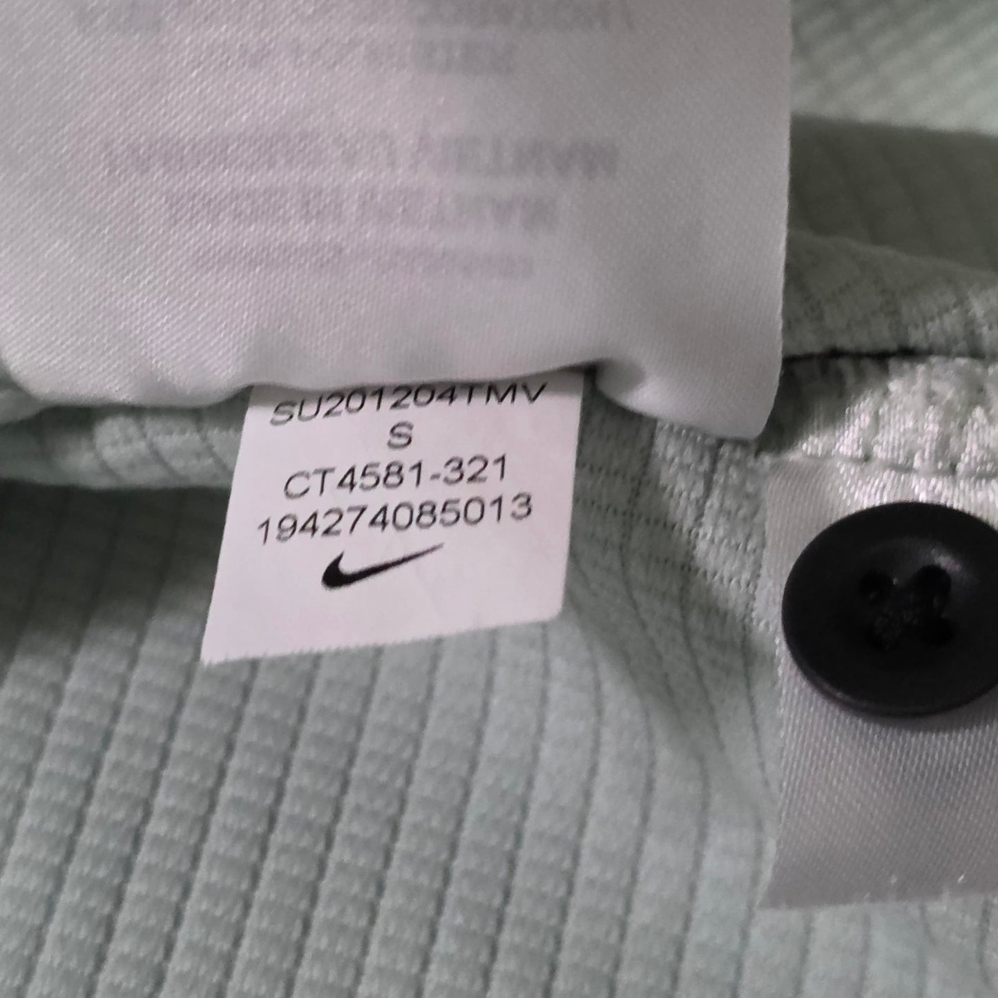 Nike Dri-FIT Golf Polo Men’s S Gray Collared Button Shirt