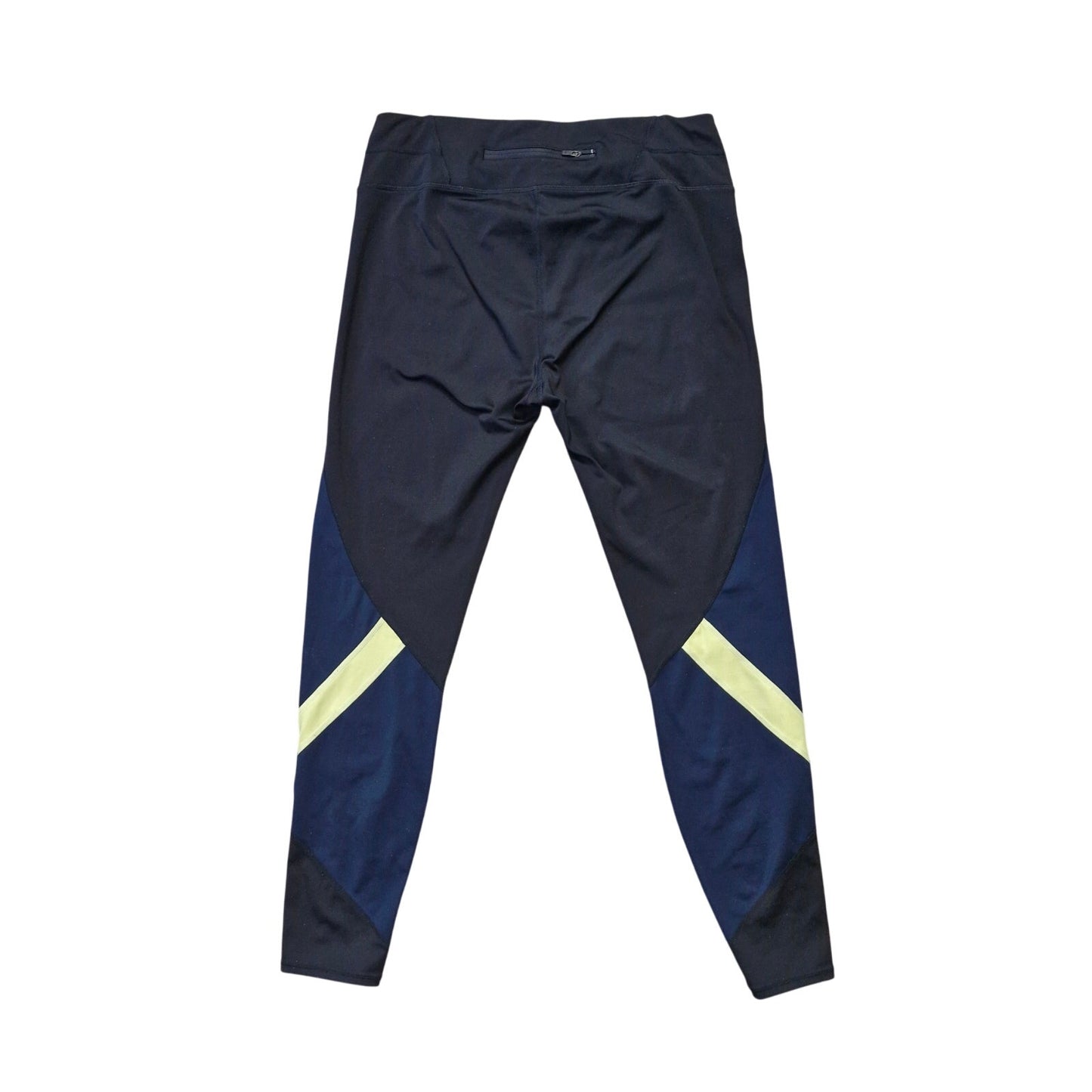 Athleta Sonar Spliced Leggings Women’s Large Tall Black Blue Yellow