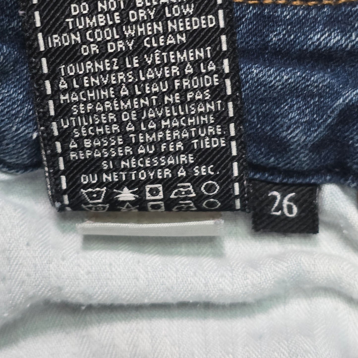 7 For All Mankind Jeans Women’s 26 Blue Denim Mid Rise Skinny