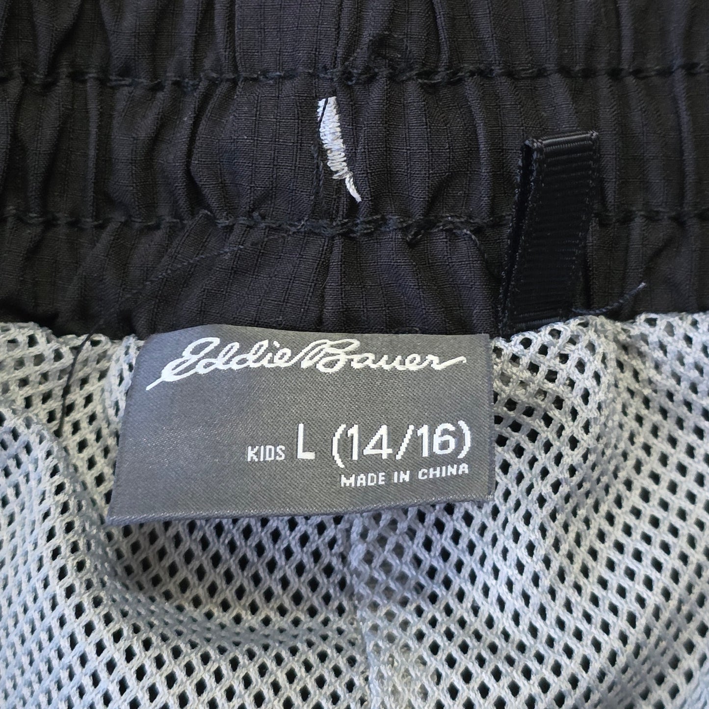Eddie Bauer Boys Shorts L 14/16 Black Activewear