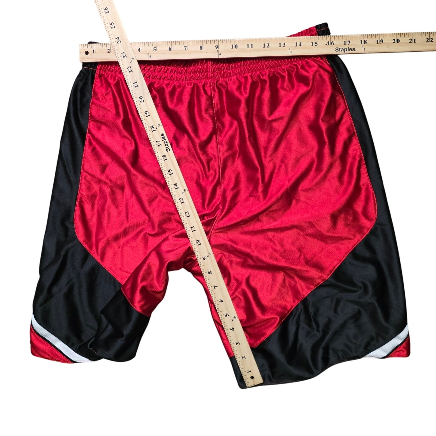 Nike Vintage Dazzle Basketball Shorts Men’s M Red Silky Shiny Satin
