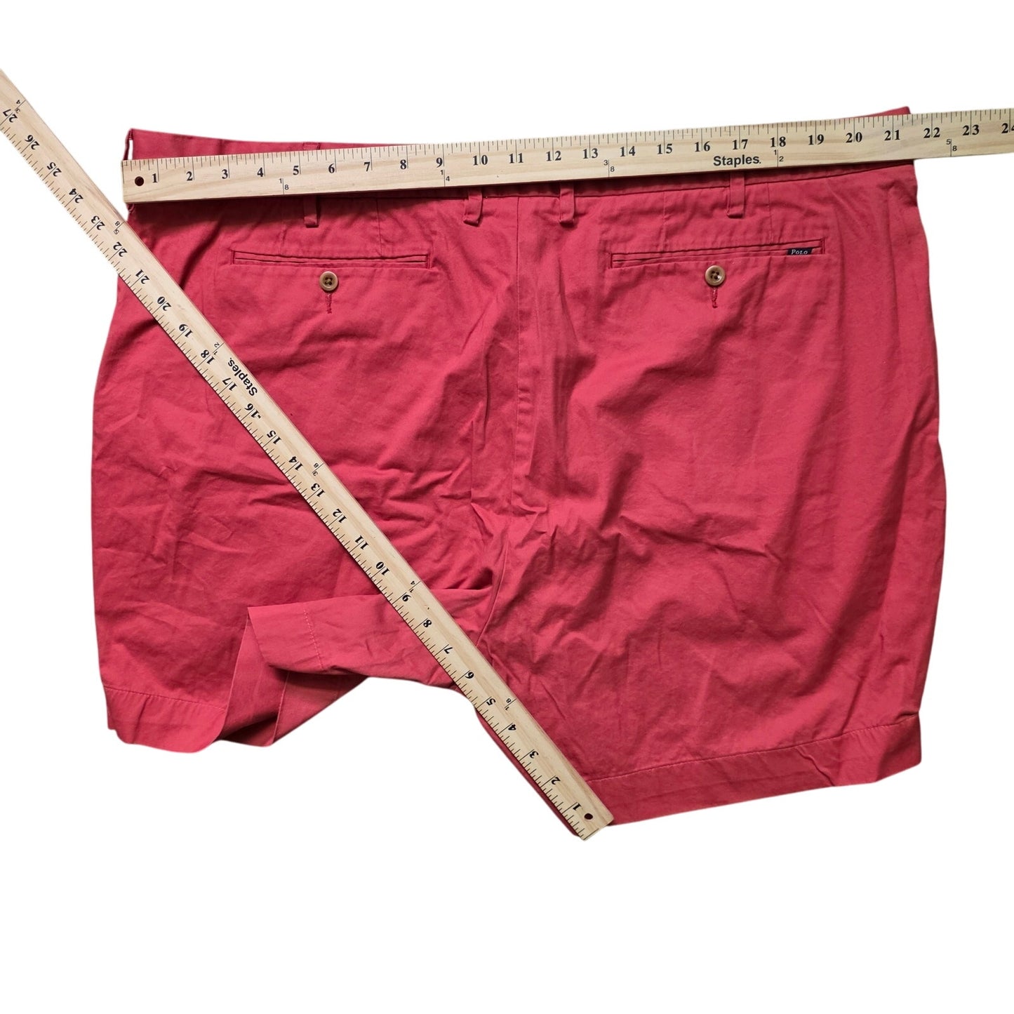 Polo Ralph Lauren Chino Shorts Men’s 42 Red Classic Fit Cotton