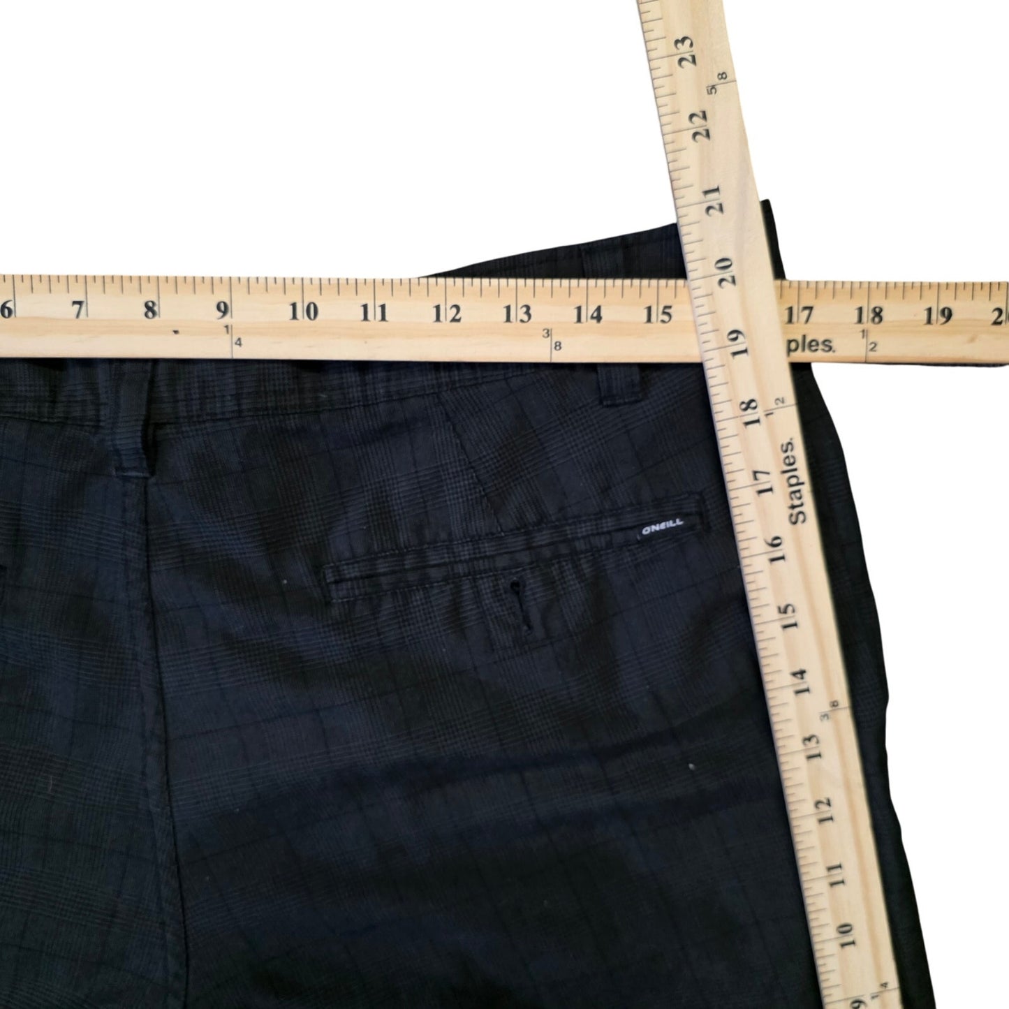 O’Neill Redwood Walker Shorts Men’s Medium Black Twill Chino Classic
