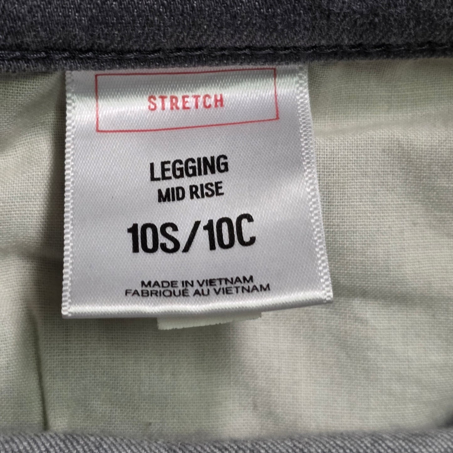 Express Mid Rise Legging Jeans Women’s 10S Gray Stretch Denim