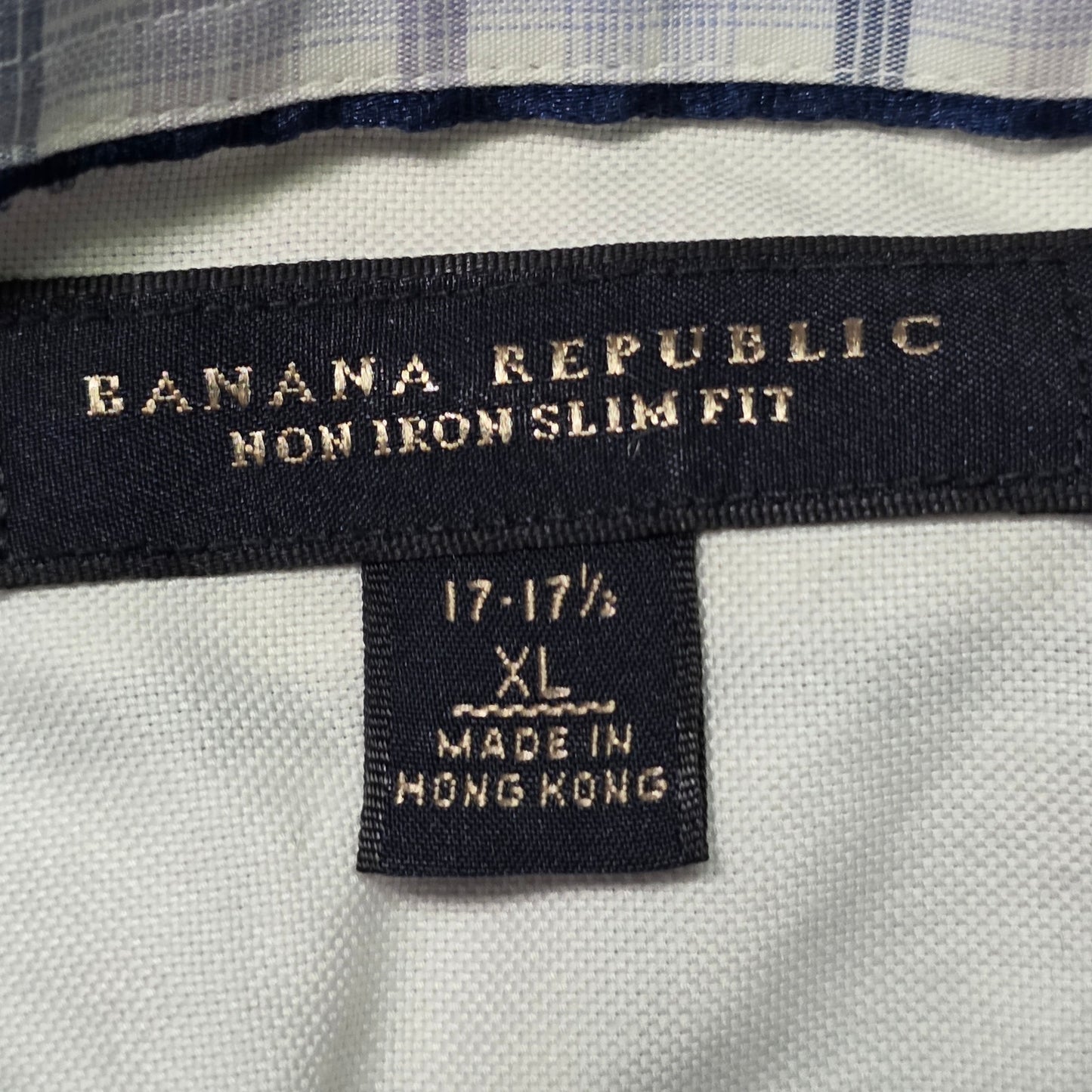 Banana Republic Purple Striped Non-Iron Button Up Shirt Men’s XL