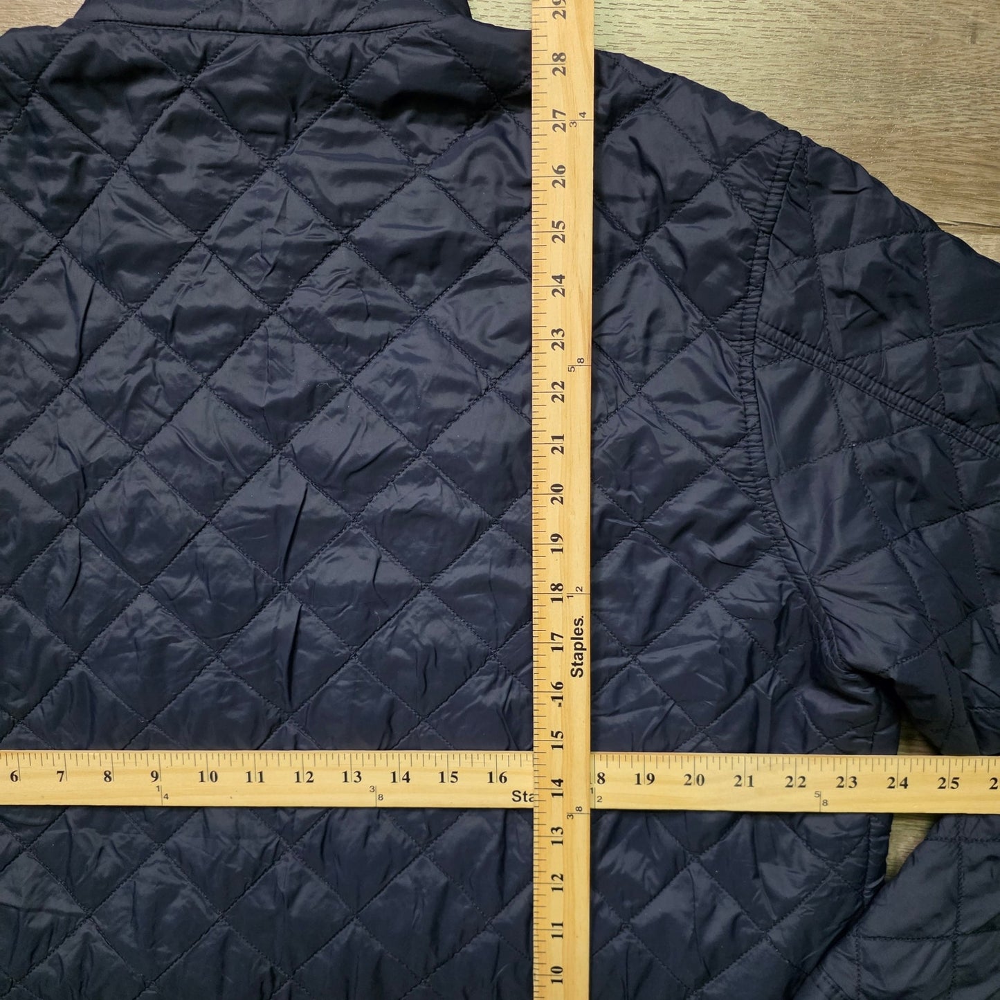 Old Navy Quilted Nylon Jacket Men XL Ink Blue