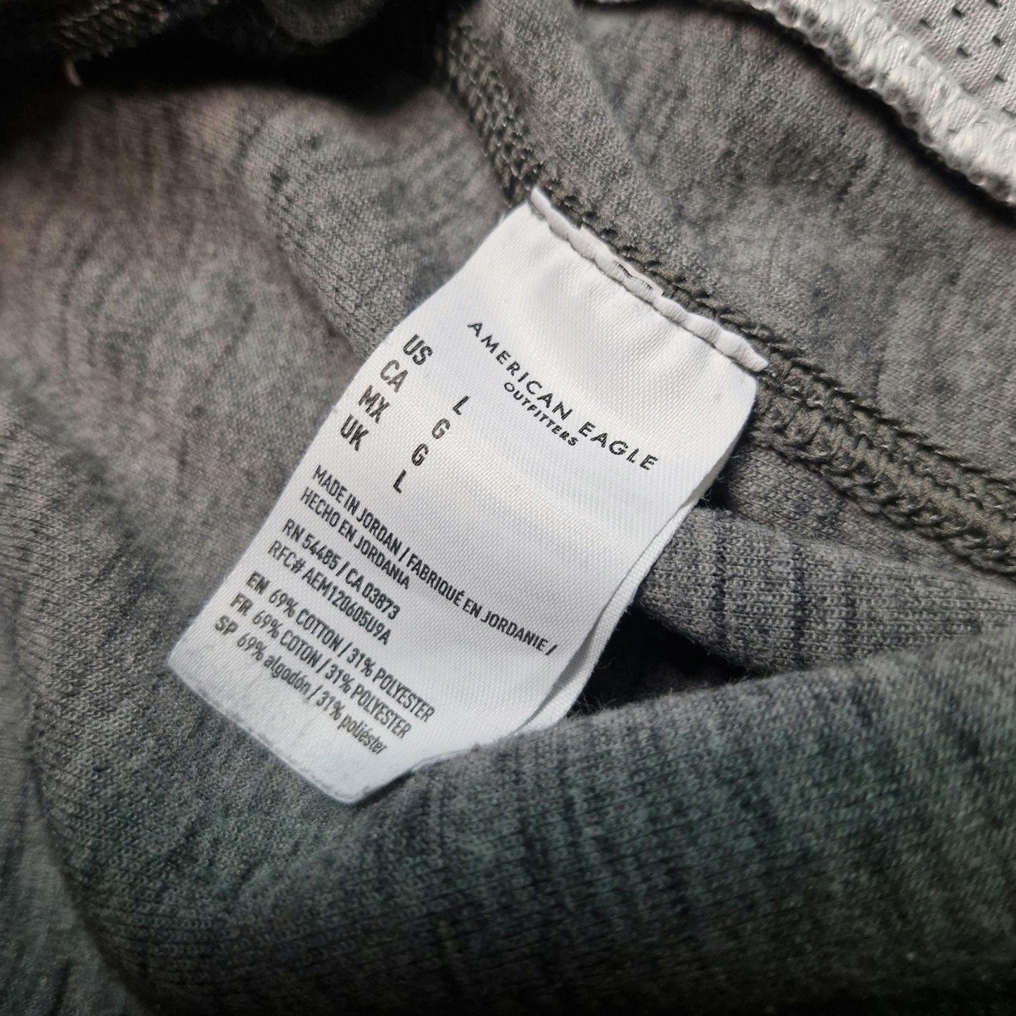 American Eagle Men's Training Jogger Gray Sweatpants Size Large