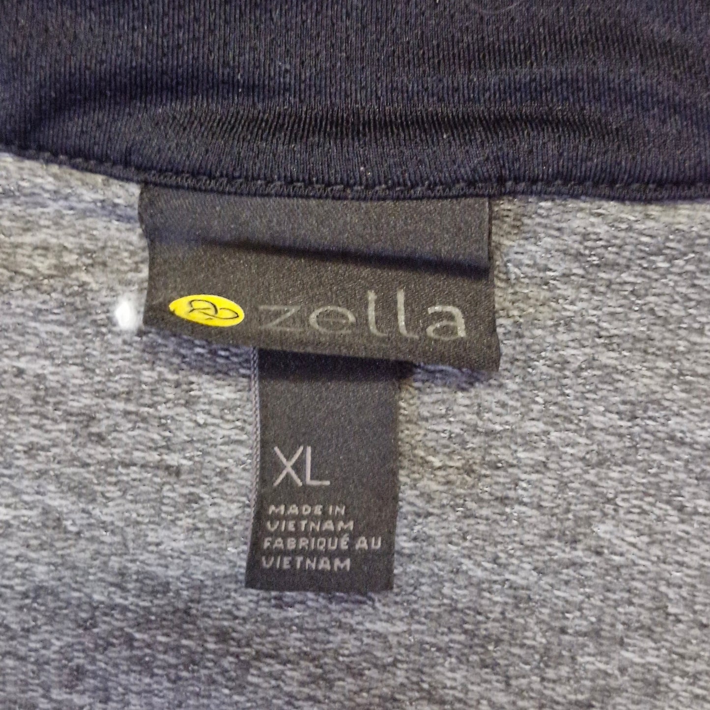 Zella Pyrite Zip Hoodie Men’s XL Grey Wolf Melange Stretch Tech Fabric