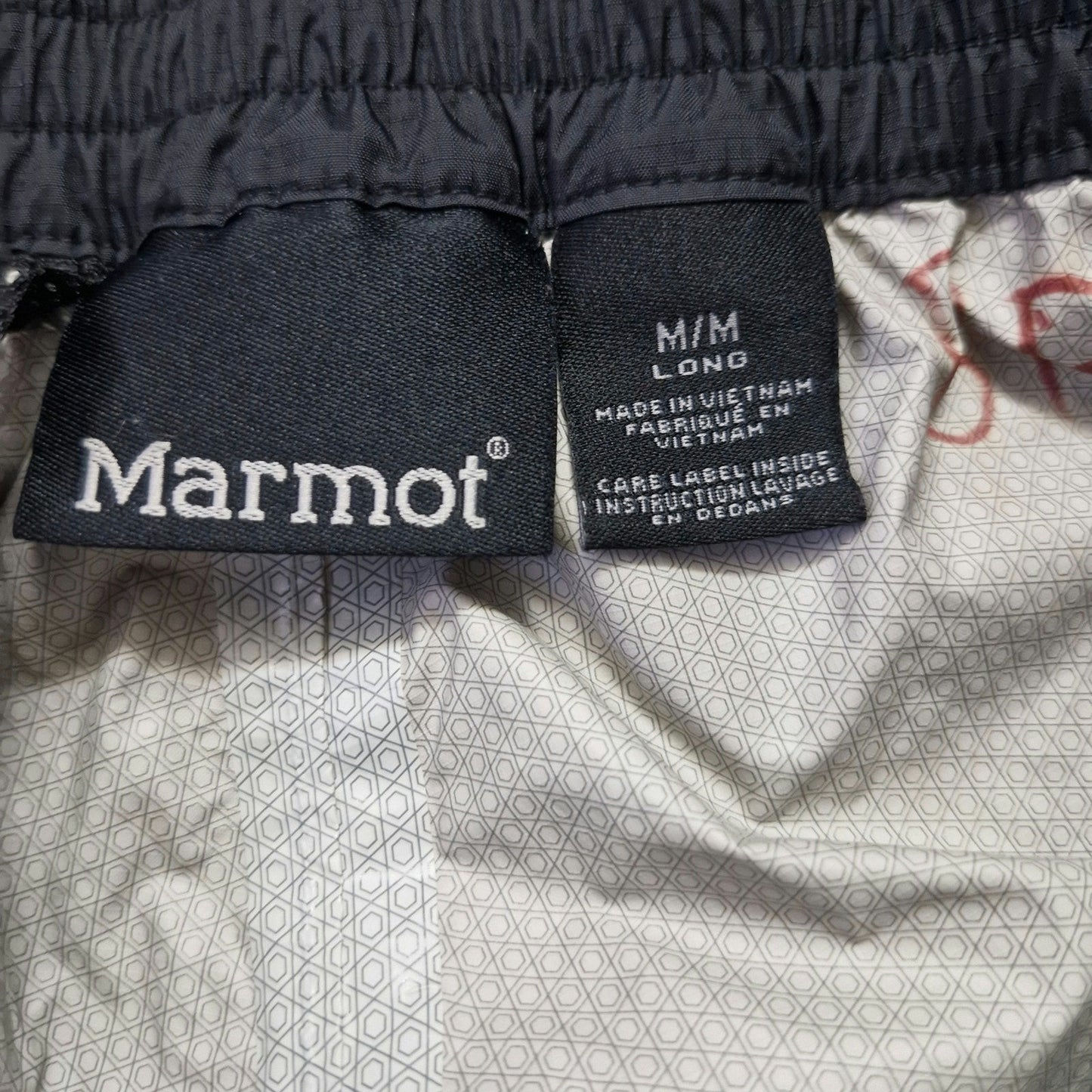 Marmot Black Nylon Pants Men’s Size M/M Lightweight Outdoor Hiking