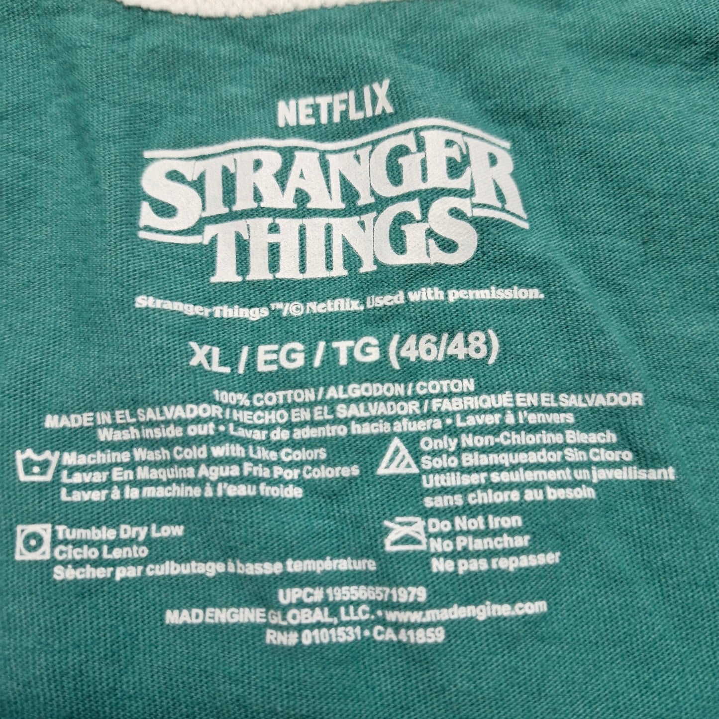 Stranger Things Hawkins High School Tank Top Men’s Size XL Green