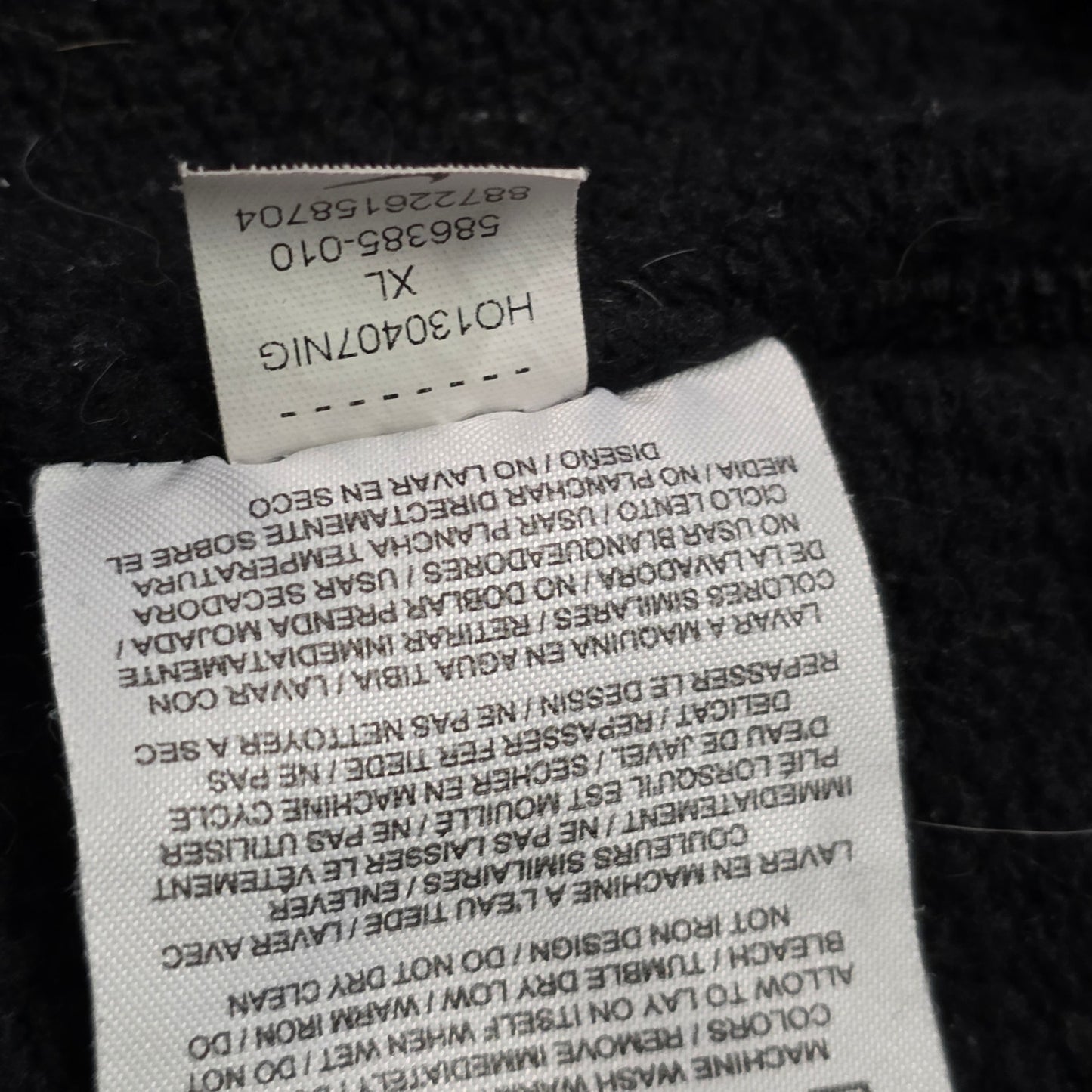 Nike Fleece Cargo Pants Men’s XL Black 586385-010 Sweatpants Cargo