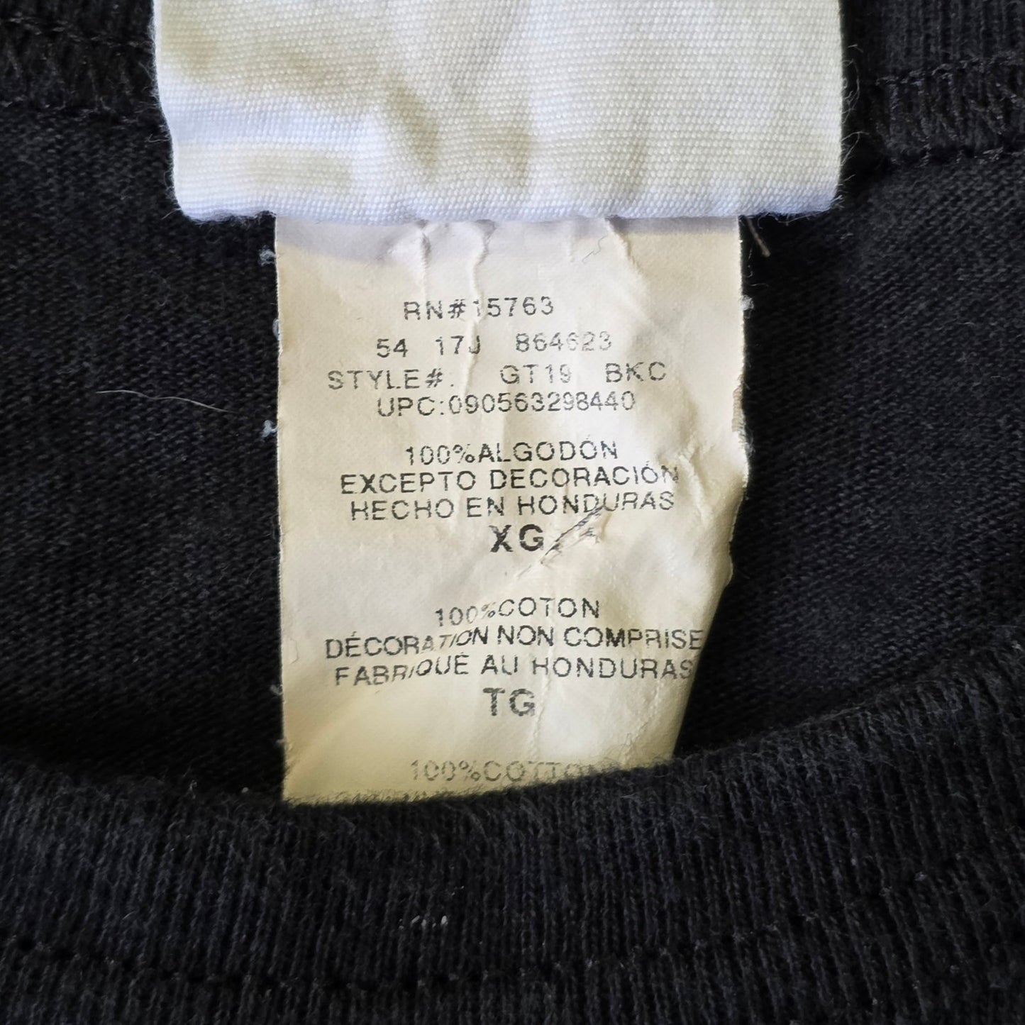 Champion C Logo T-Shirt Men’s XL Black Cotton Embroidered Big C