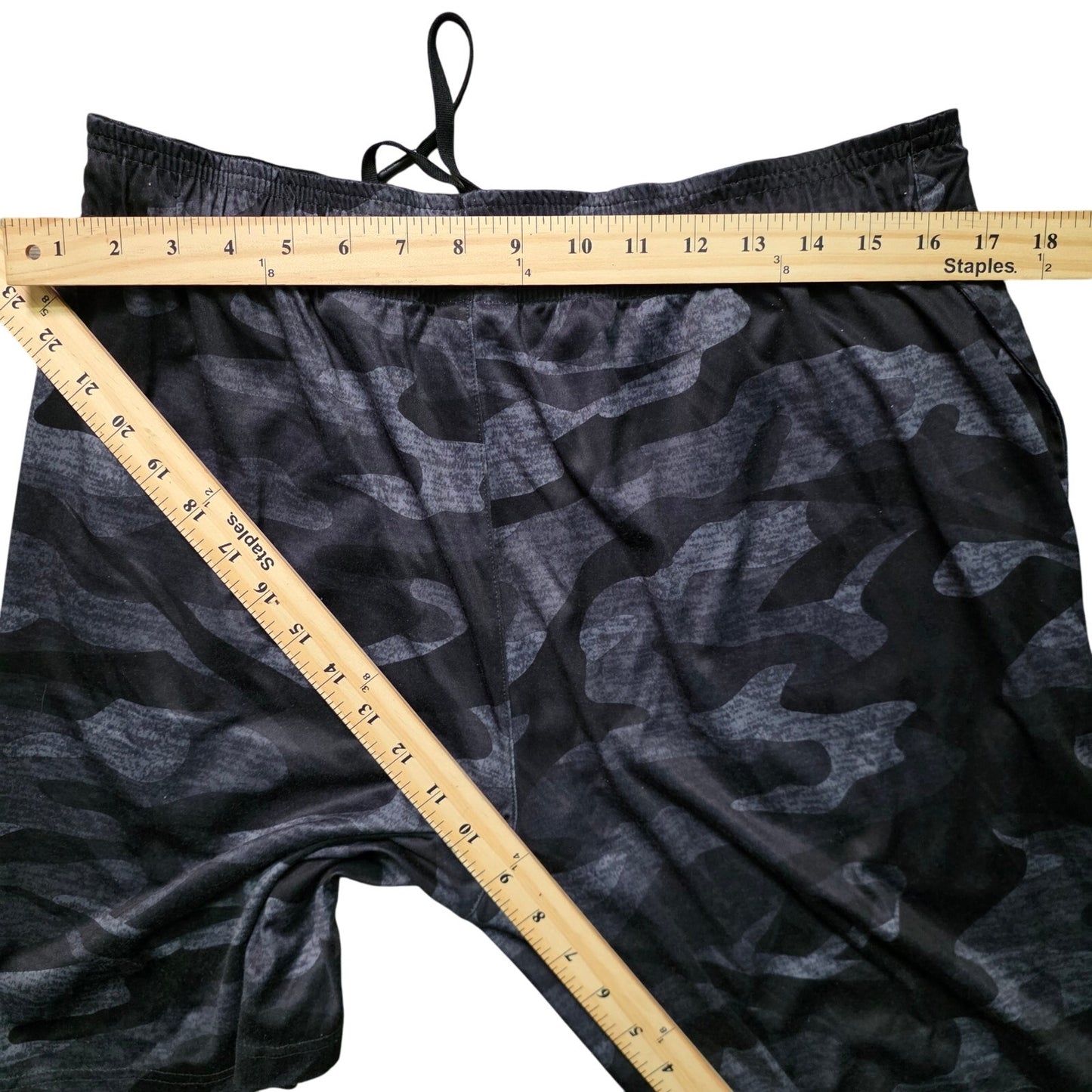 Reebok Camo Sport Shorts Men M Black Athletic Training