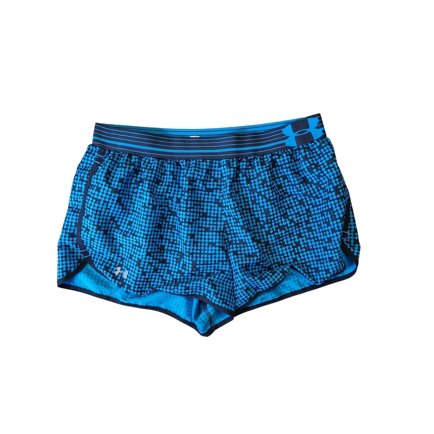 Under Armour HeatGear Perfect Pace Running Gym Shorts Women’s Medium Blue
