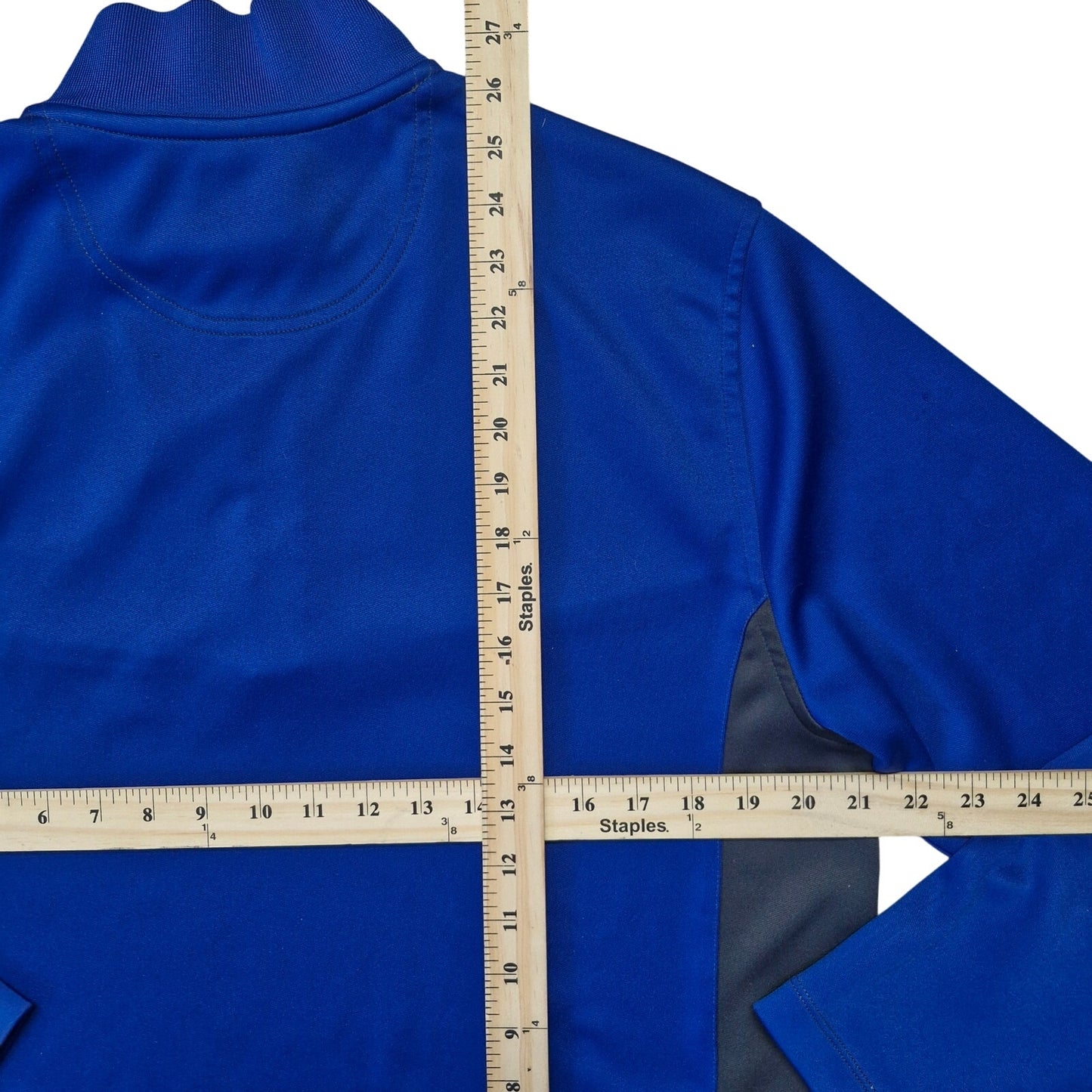 Greg Norman Long Sleeve Golf Shirt Men’s Medium Blue Stretch Performance