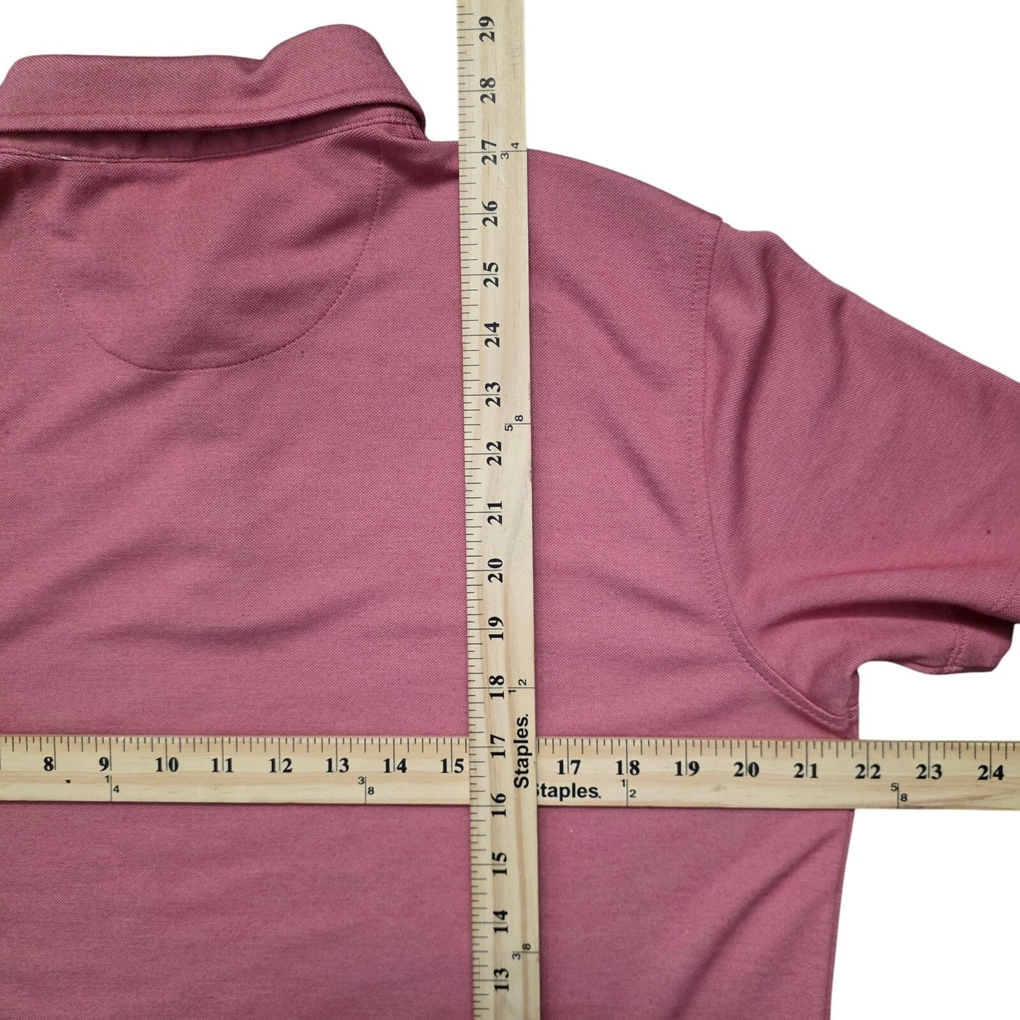 TailorByrd Performance Polo Shirt Men’s Medium Pink Modal Blend Stretch Tee