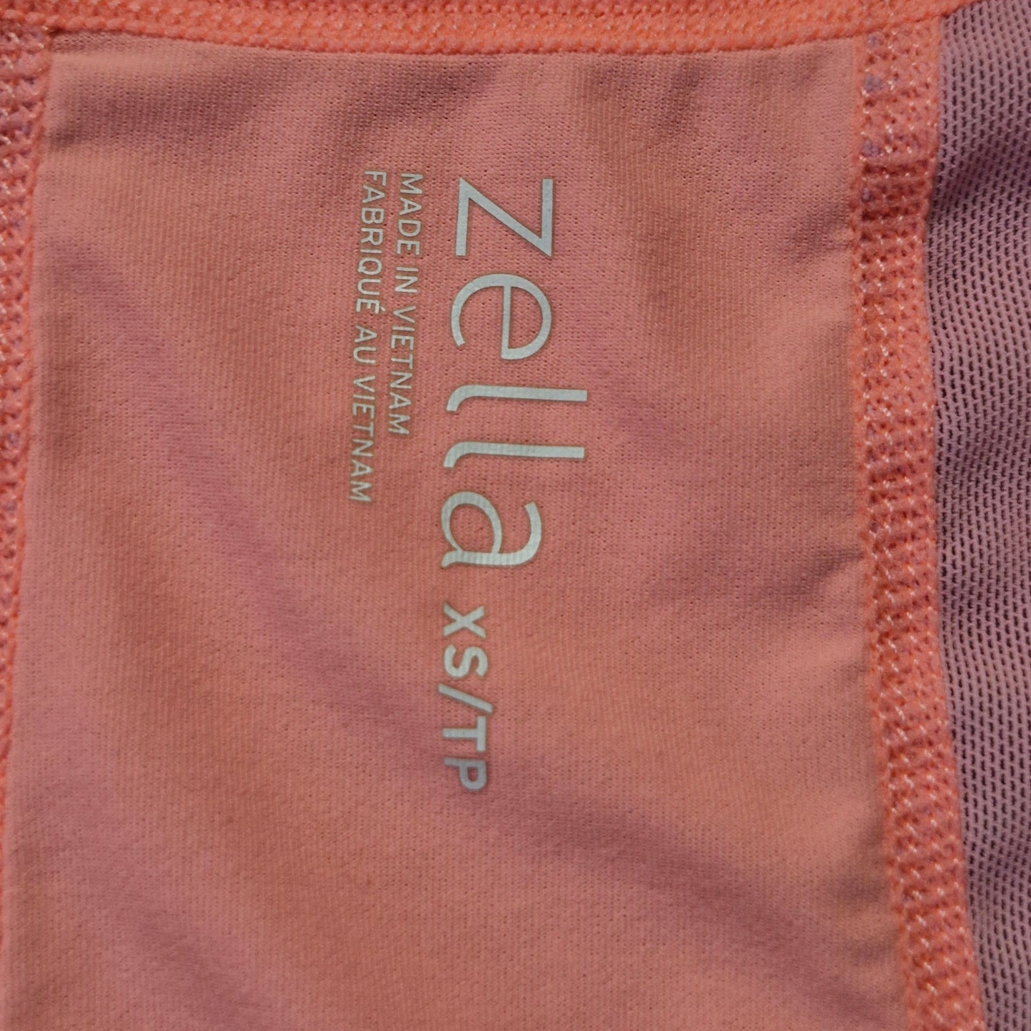 Zella Ruched Active Tee Women’s Size XS Pink Fitted Short Sleeve Top