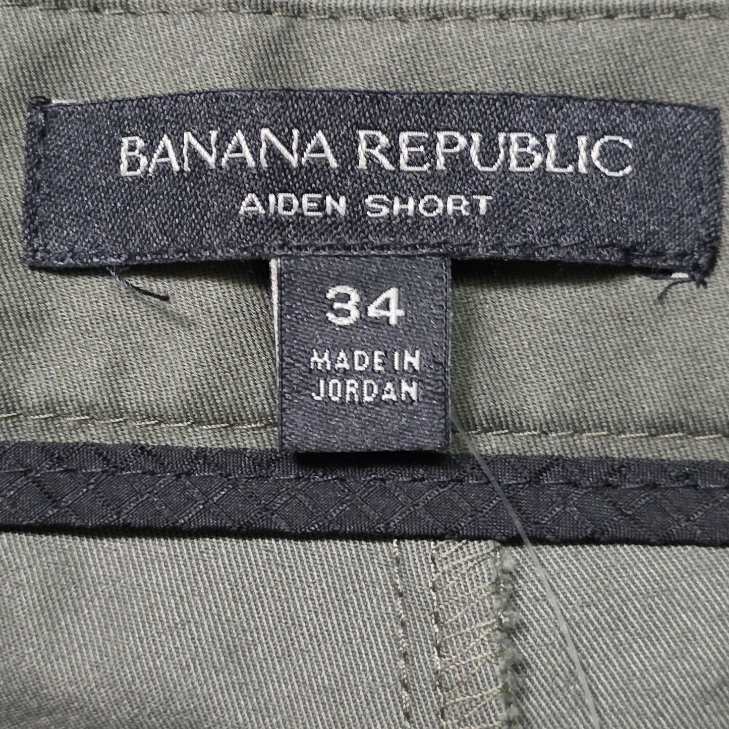 Banana Republic Aiden Chino Shorts Men’s 34 Green Cotton NWT