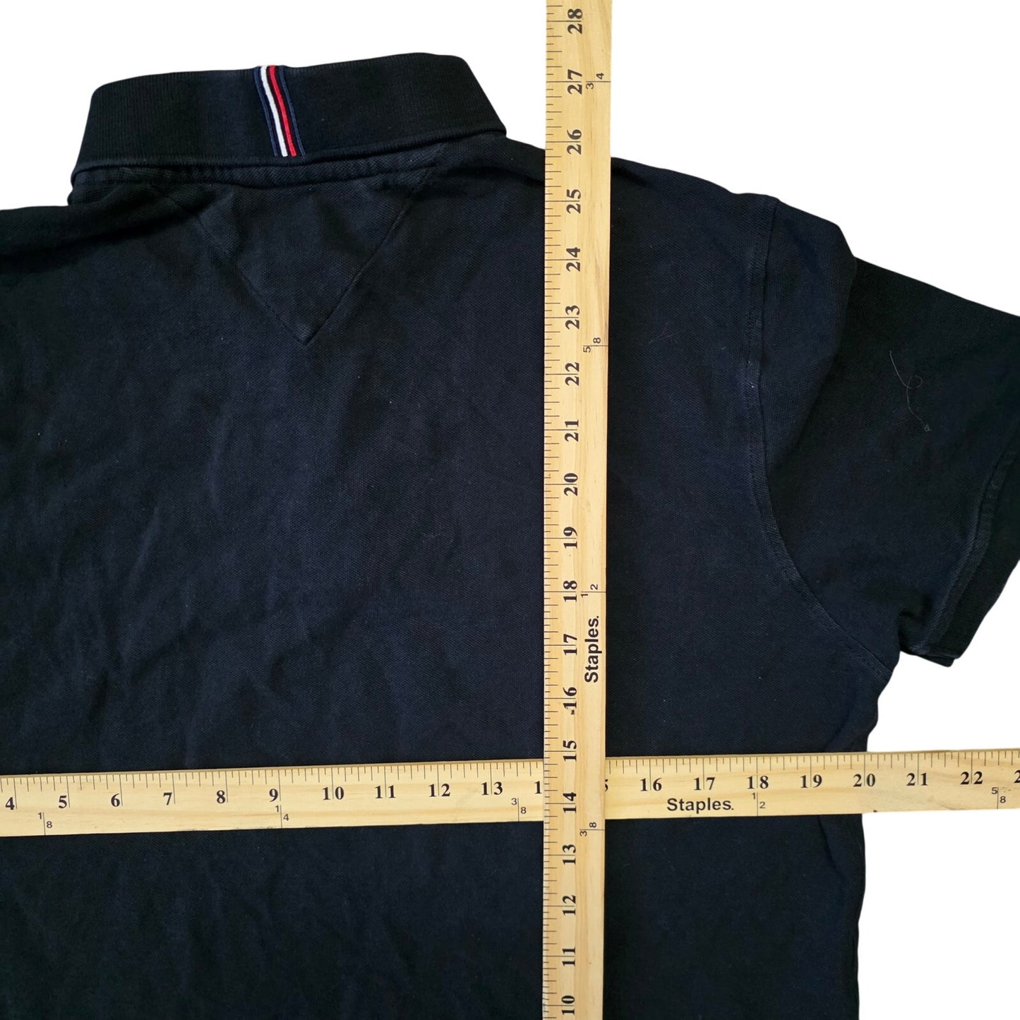 Tommy Hilfiger Polo Shirt Men’s Medium Navy Logo Short Sleeve