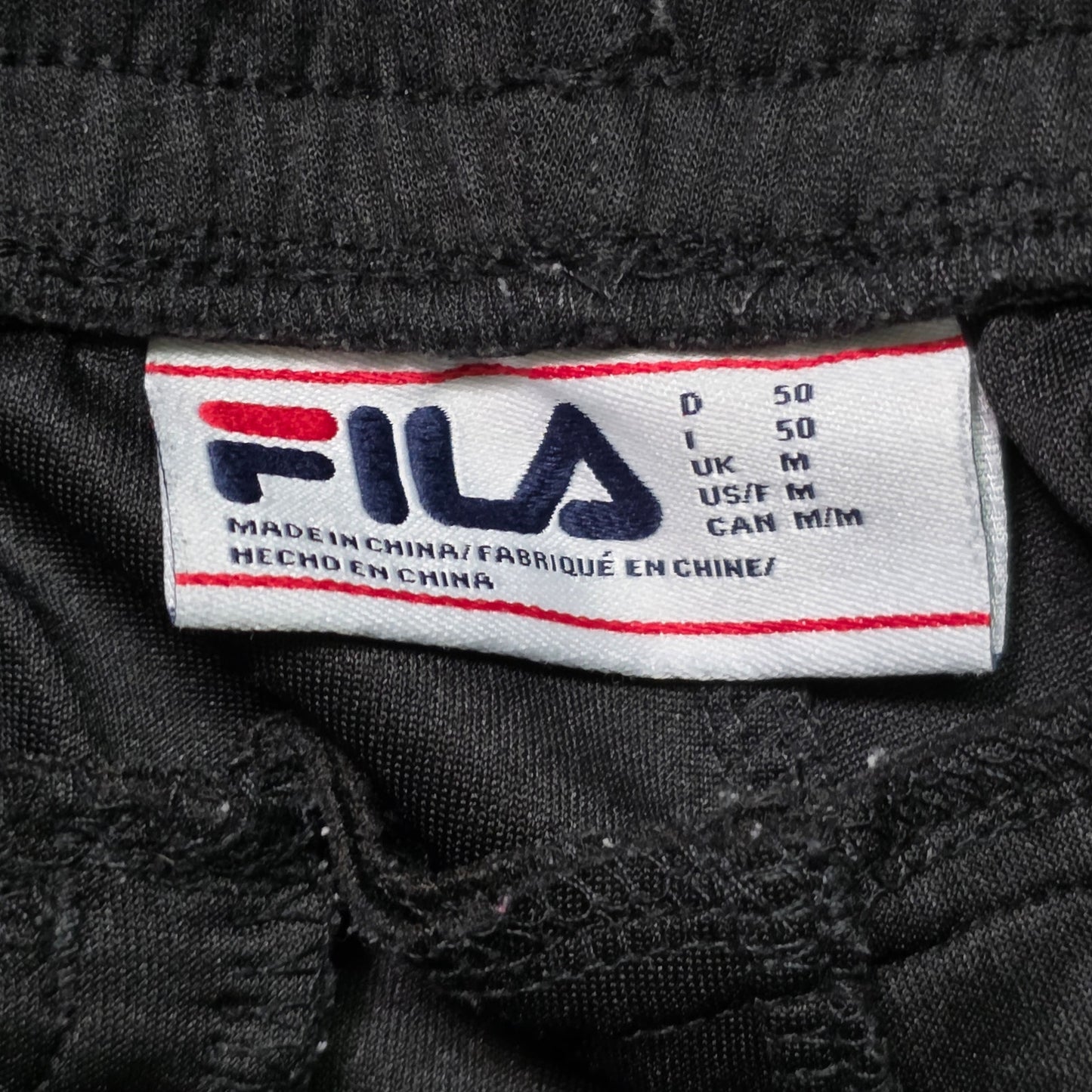 FILA Sweatpants Men M Black Athletic Stretch Jogger