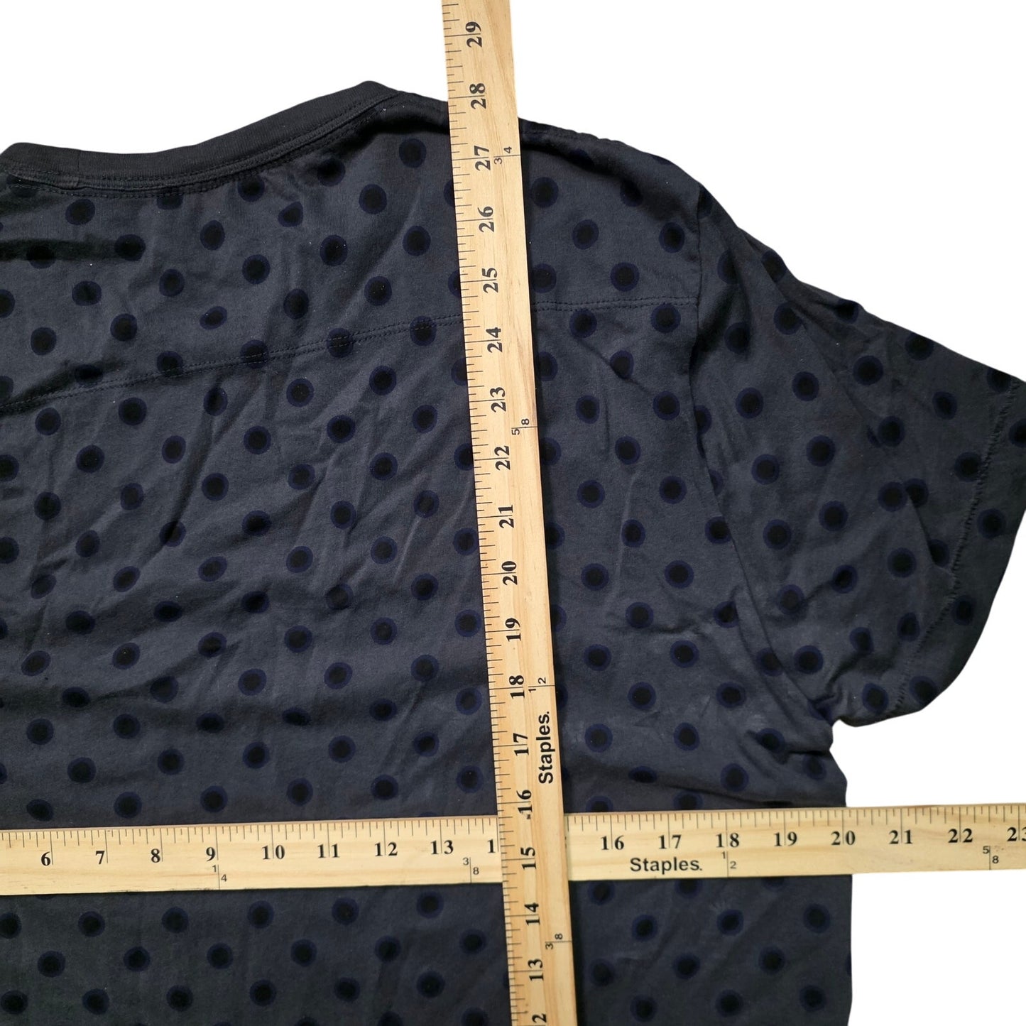 French Connection Navy Printed T-Shirt Men’s L Round Neck