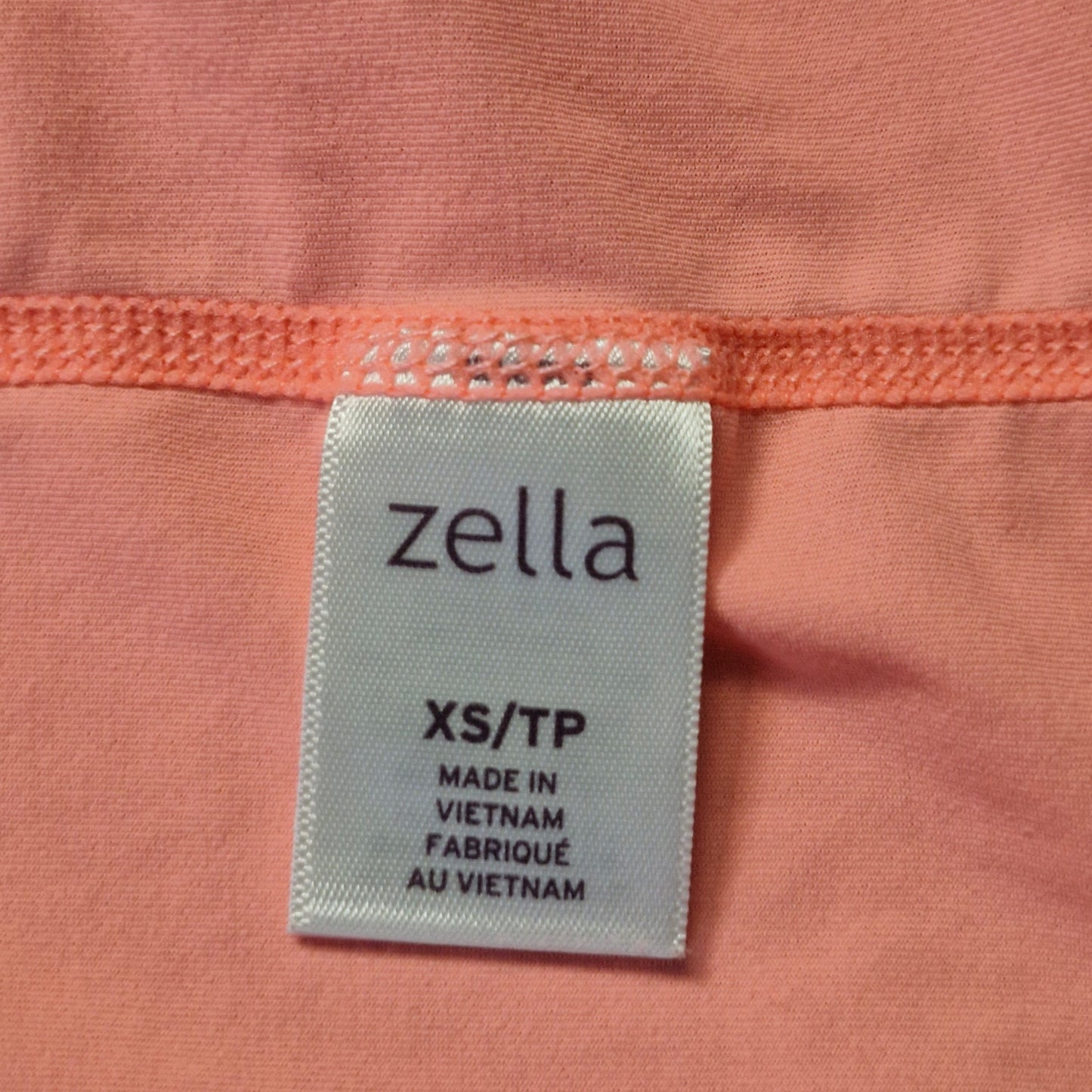 Zella Ruched Active Tee Women’s Size XS Pink Fitted Short Sleeve Top