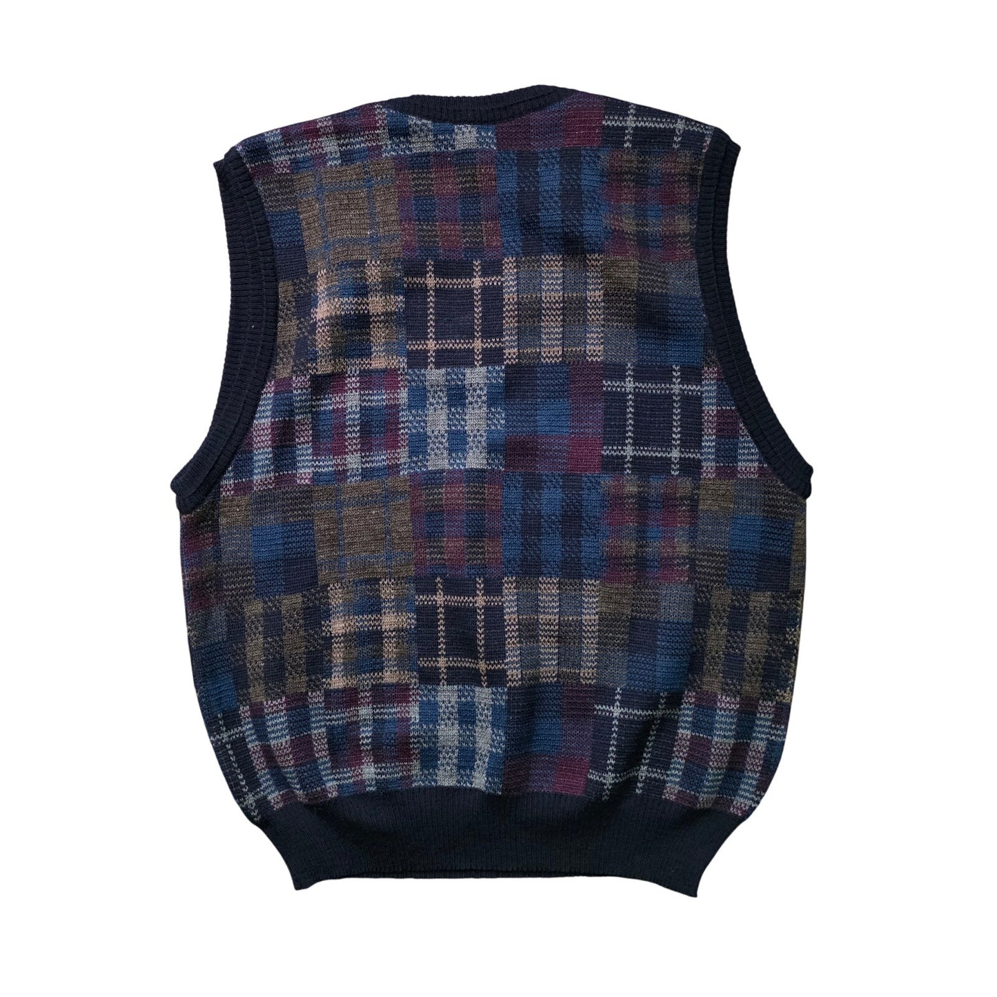 Neiman Marcus Sweater Vest Men’s XL Checkered Knit