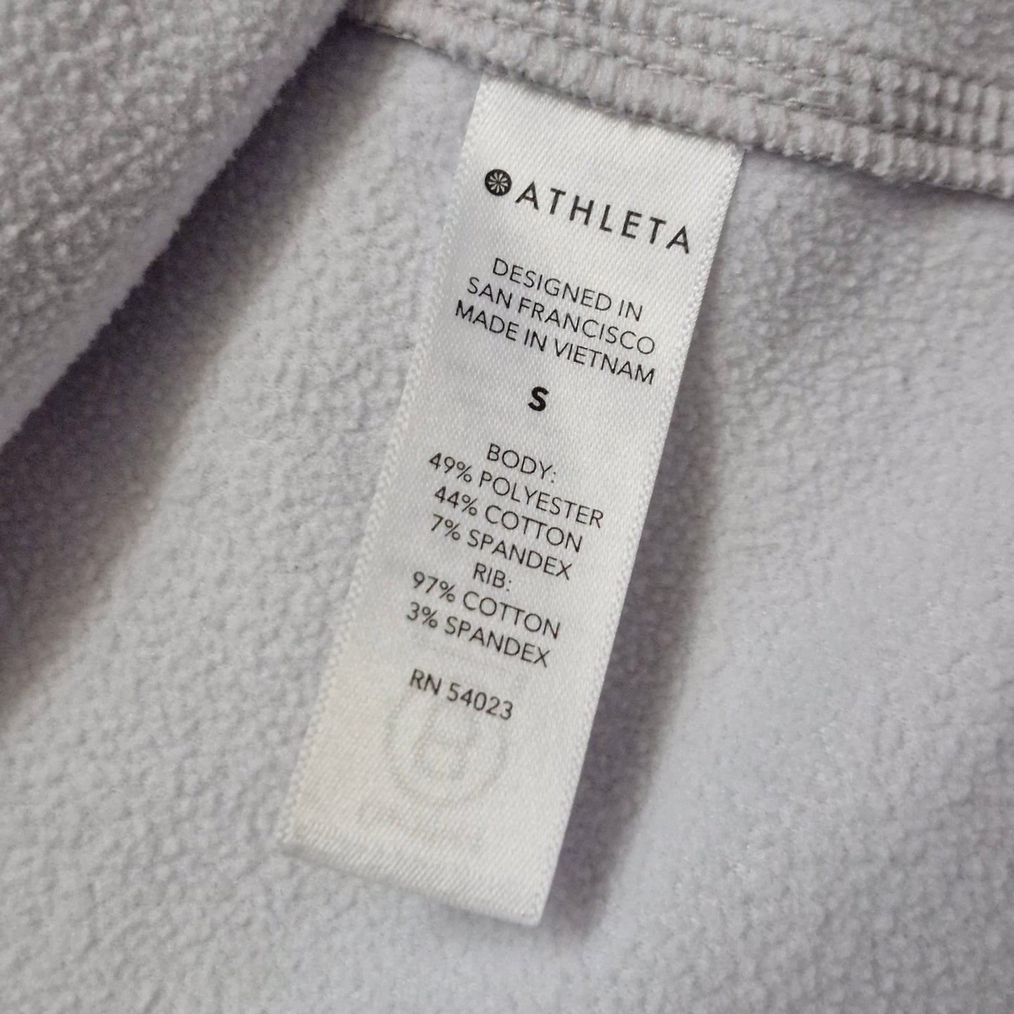 Athleta Triumph Gray Camouflage Full Zip Hoodie Jacket Womens Small