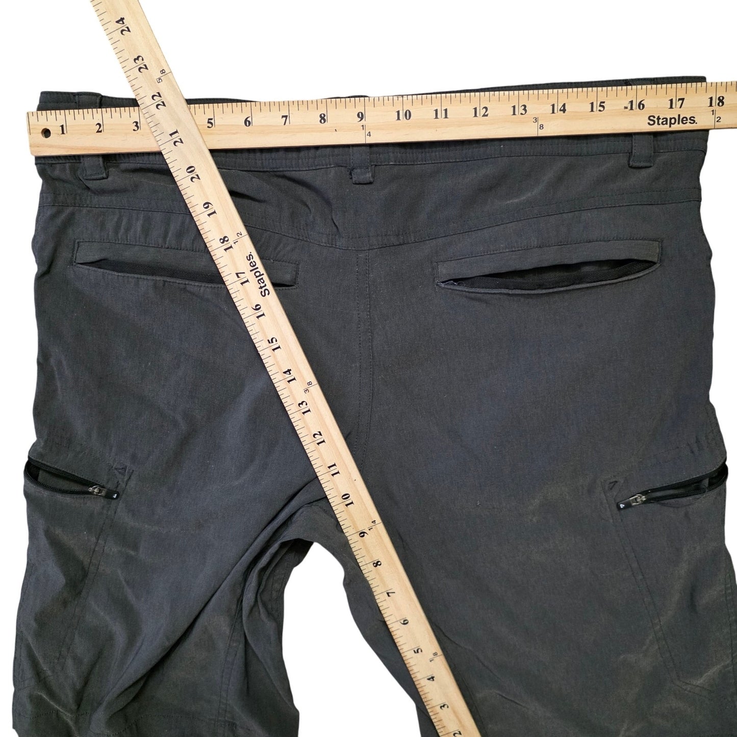 Gerry Cargo Shorts Men’s 32 Dark Gray Tech Flat Pocket Outdoor