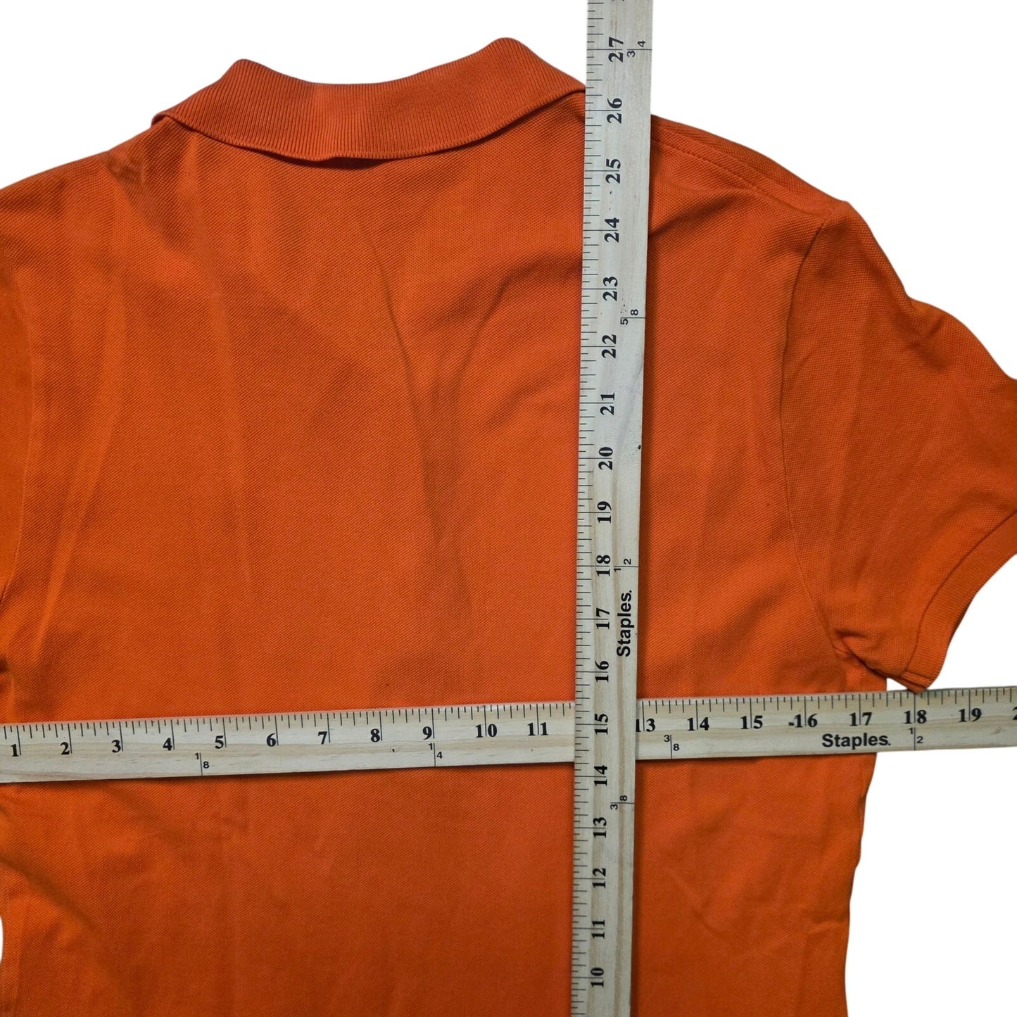 Ralph Lauren Polo Shirt Women’s XL Orange Slim Fit Stretch