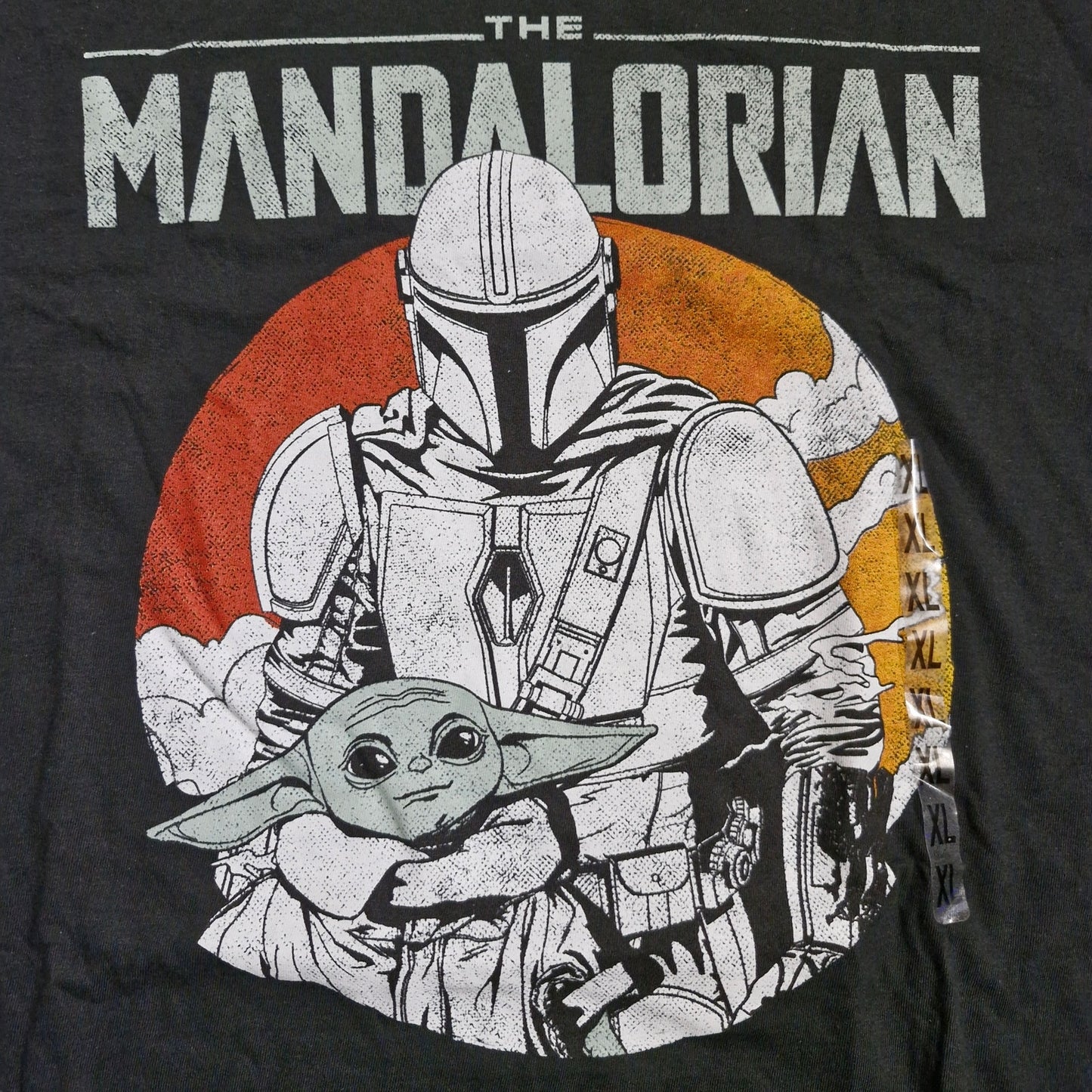 Star Wars The Mndalorian Black Short Sleeve Graphic Tee XL
