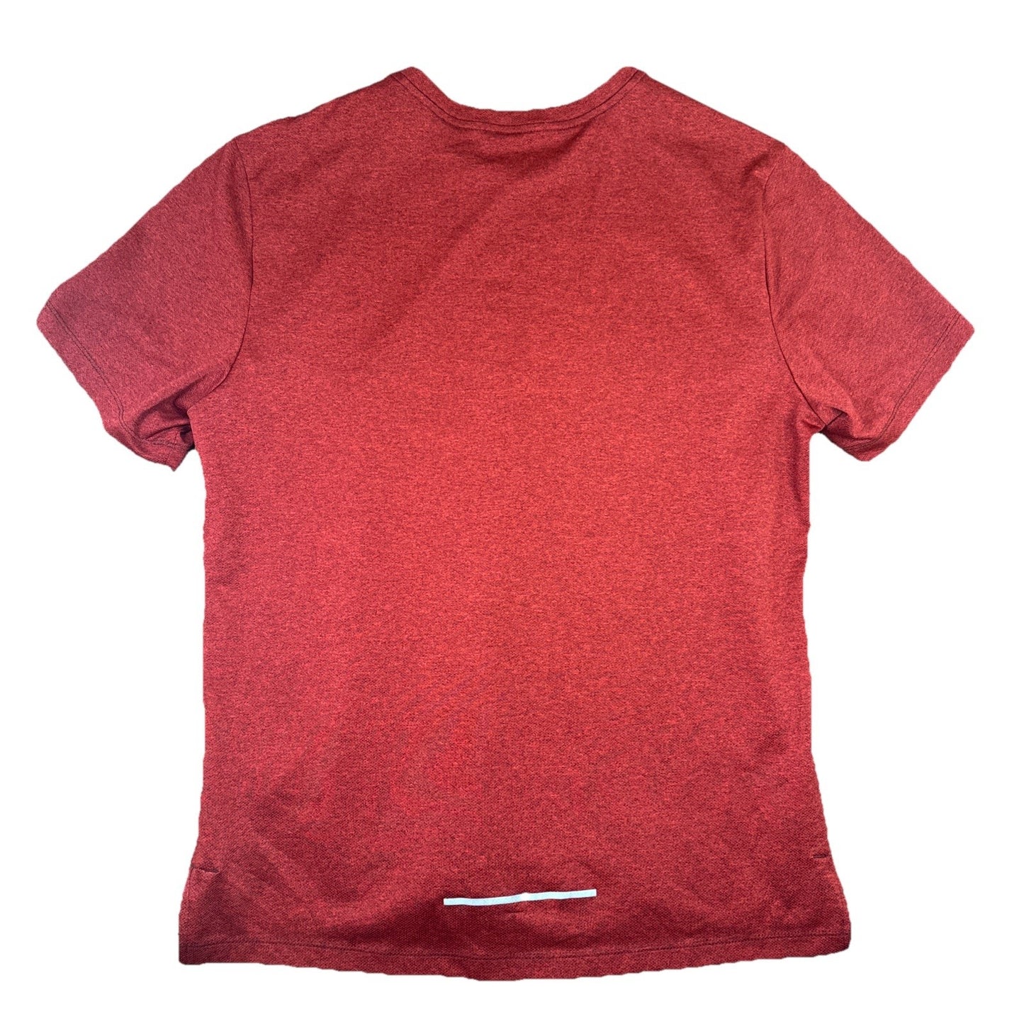 Nike Dri-FIT Running Shirt Men’s Size Large Red Athletic Tee Reflective Logo