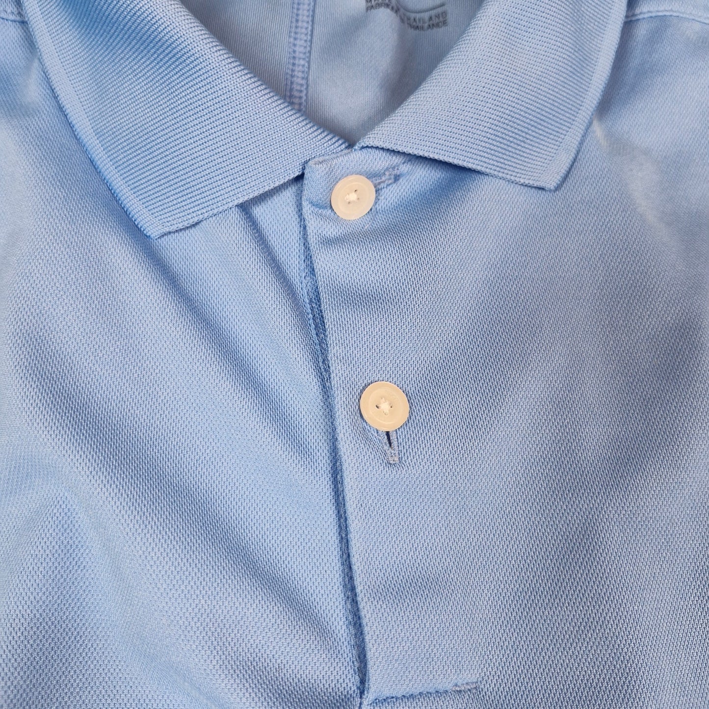 Nike Dri-Fit Standard Fit Golf Polo Shirt Men’s Large Blue Performance Swoosh