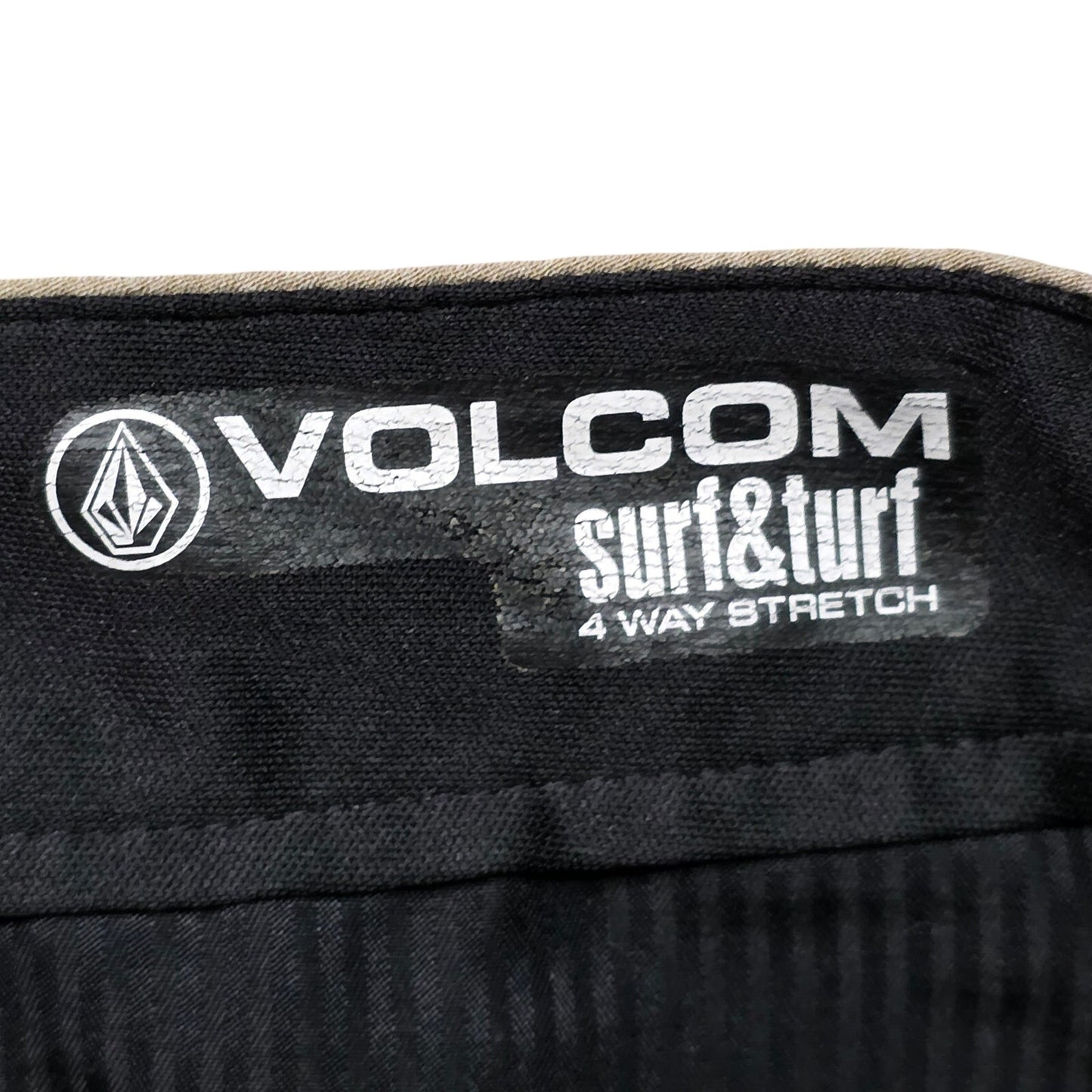 Volcom Surf & Turf Hybrid Shorts Men 34 Gray 4 Way Stretch Casual