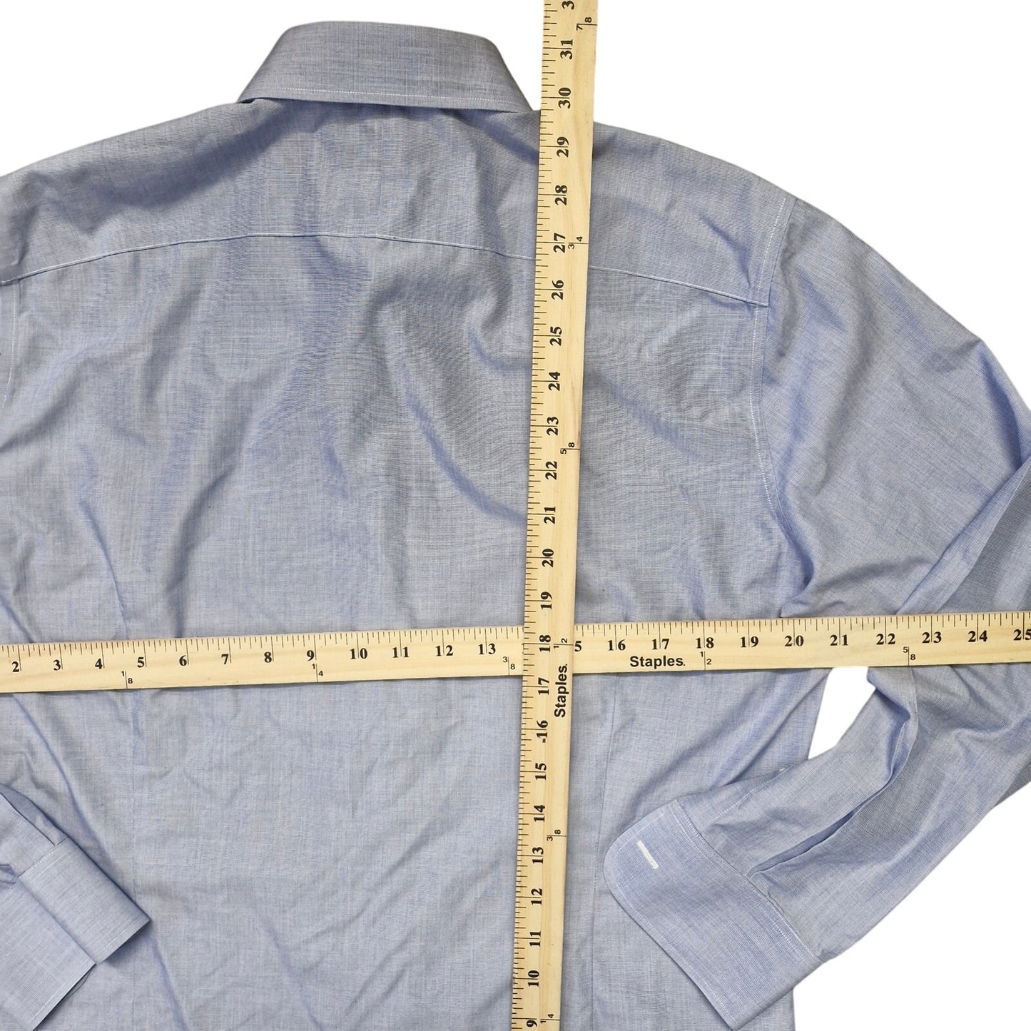 Bonobos Light Blue Tailored Slim Fit Wrinkle Free Cotton Shirt Men’s Large