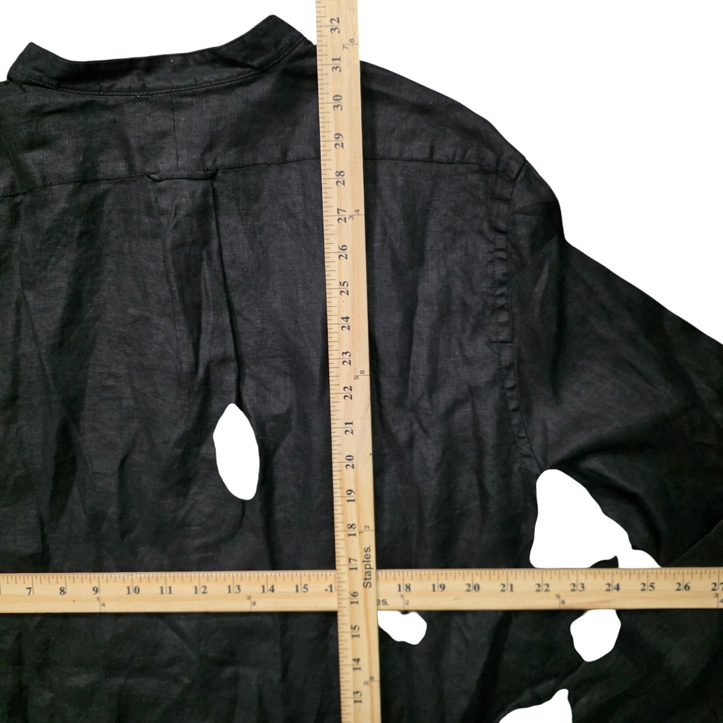 Todd Snyder Sea Soft Irish Linen Shirt Men’s XXL Band Collar Long Sleeve NWT