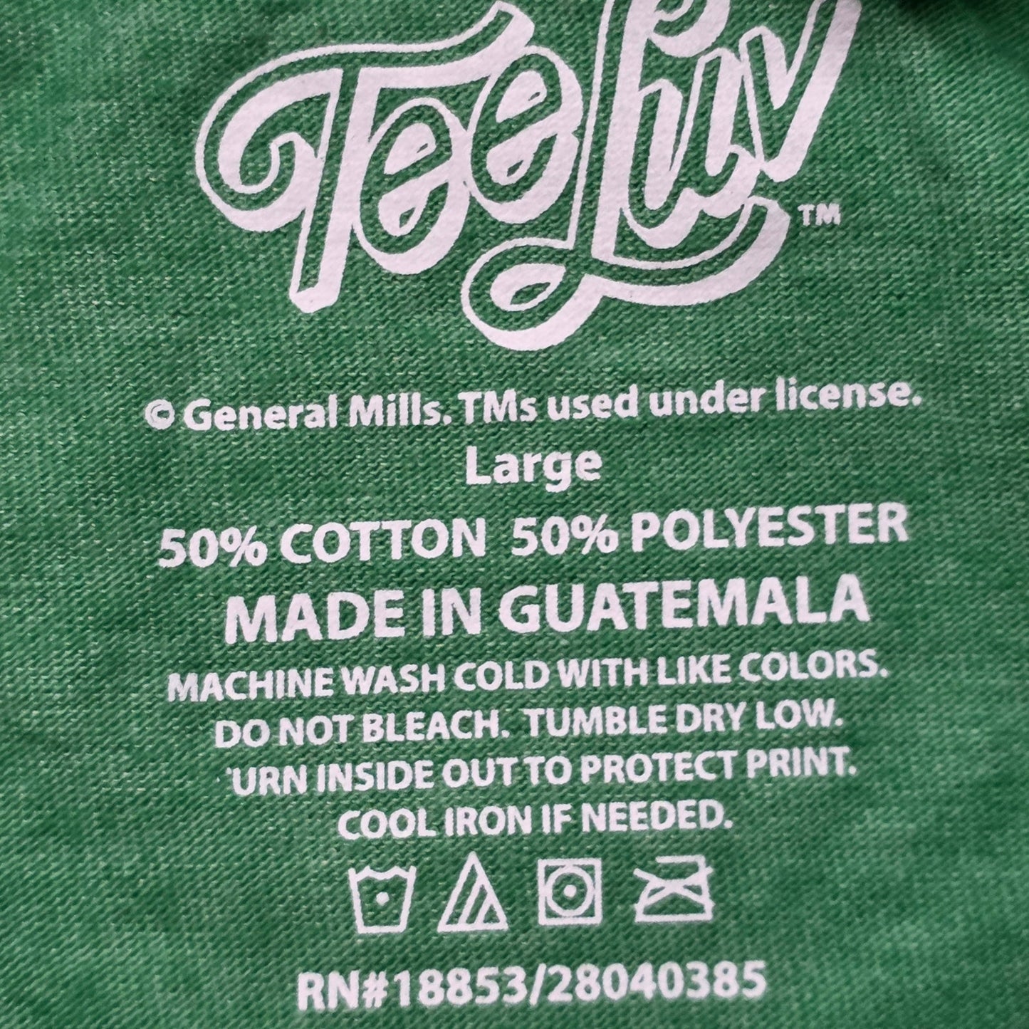 Tee Luv Comfort Colors Lucky Charms 70s Leprechaun T-Shirt L Green Graphic