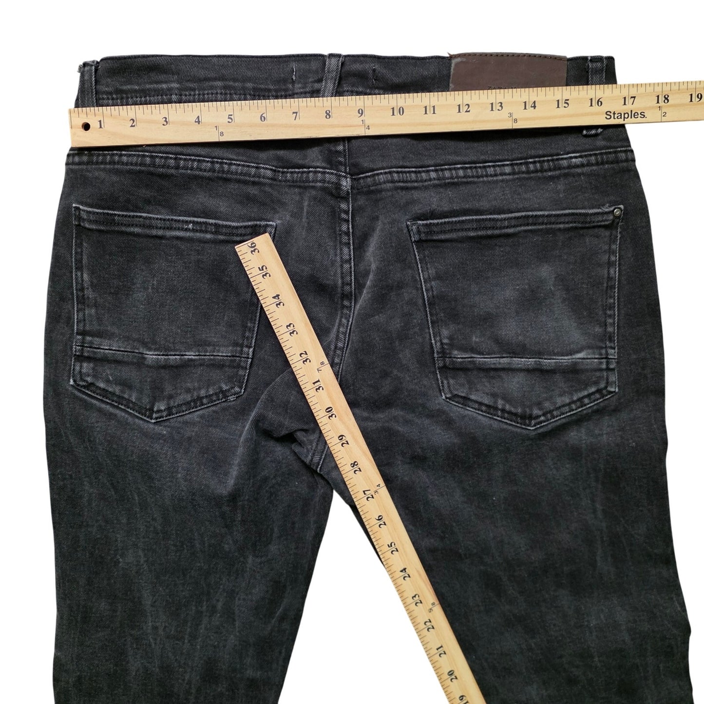 Zara Man Jeans Men’s 36 Black Denim Slim Fit