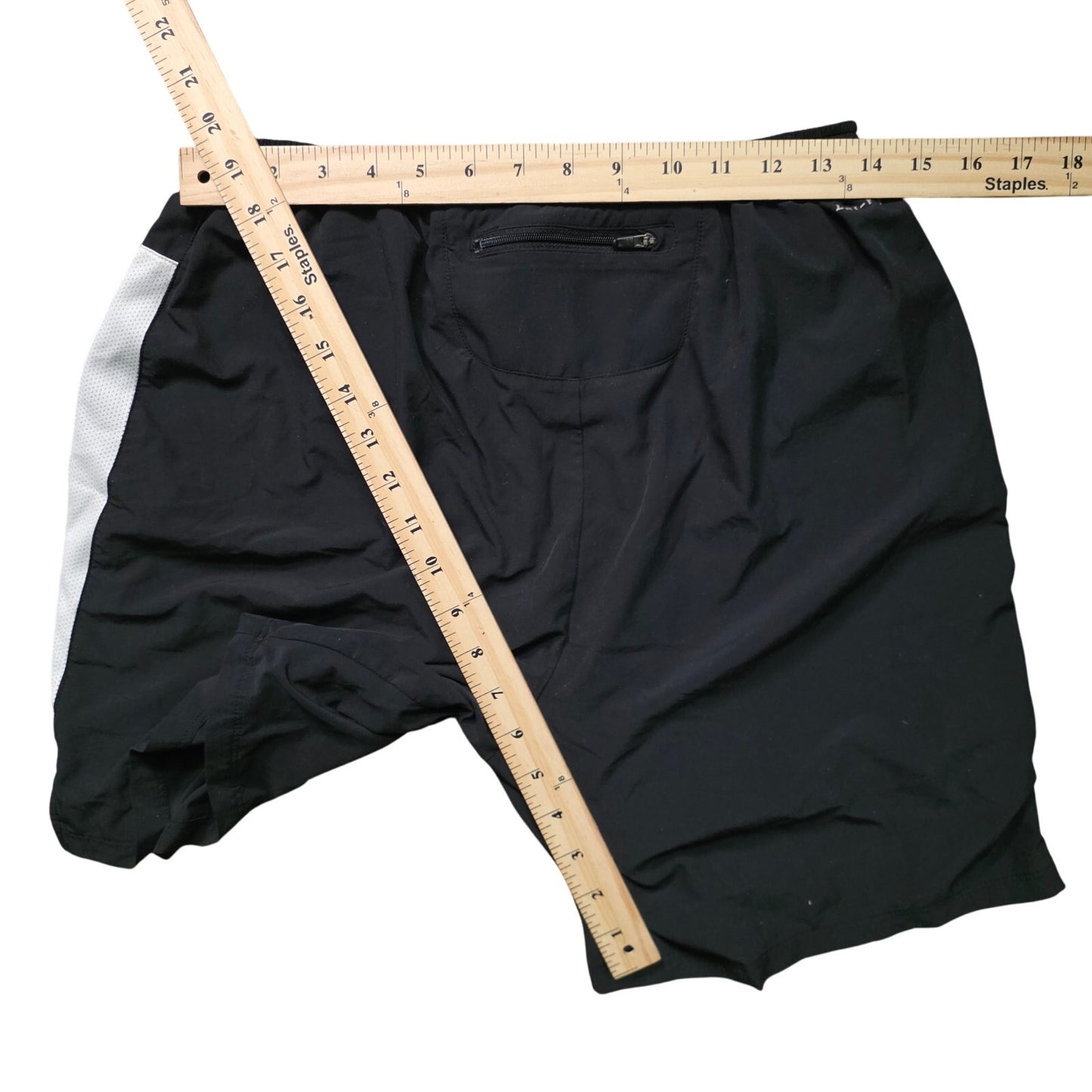 Nike 2-in-1 Running Shorts Men’s L Black / White Lined Stretch