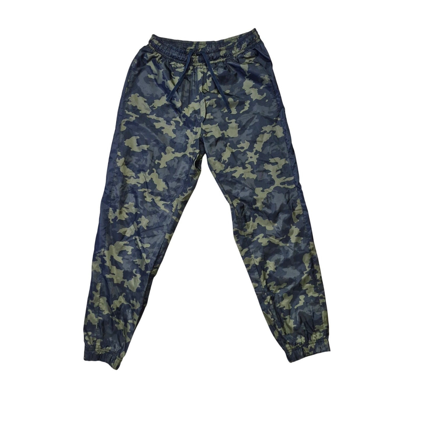 Nike RARE Nylon Pants Green Camo Sweatpants Joggers Size Large