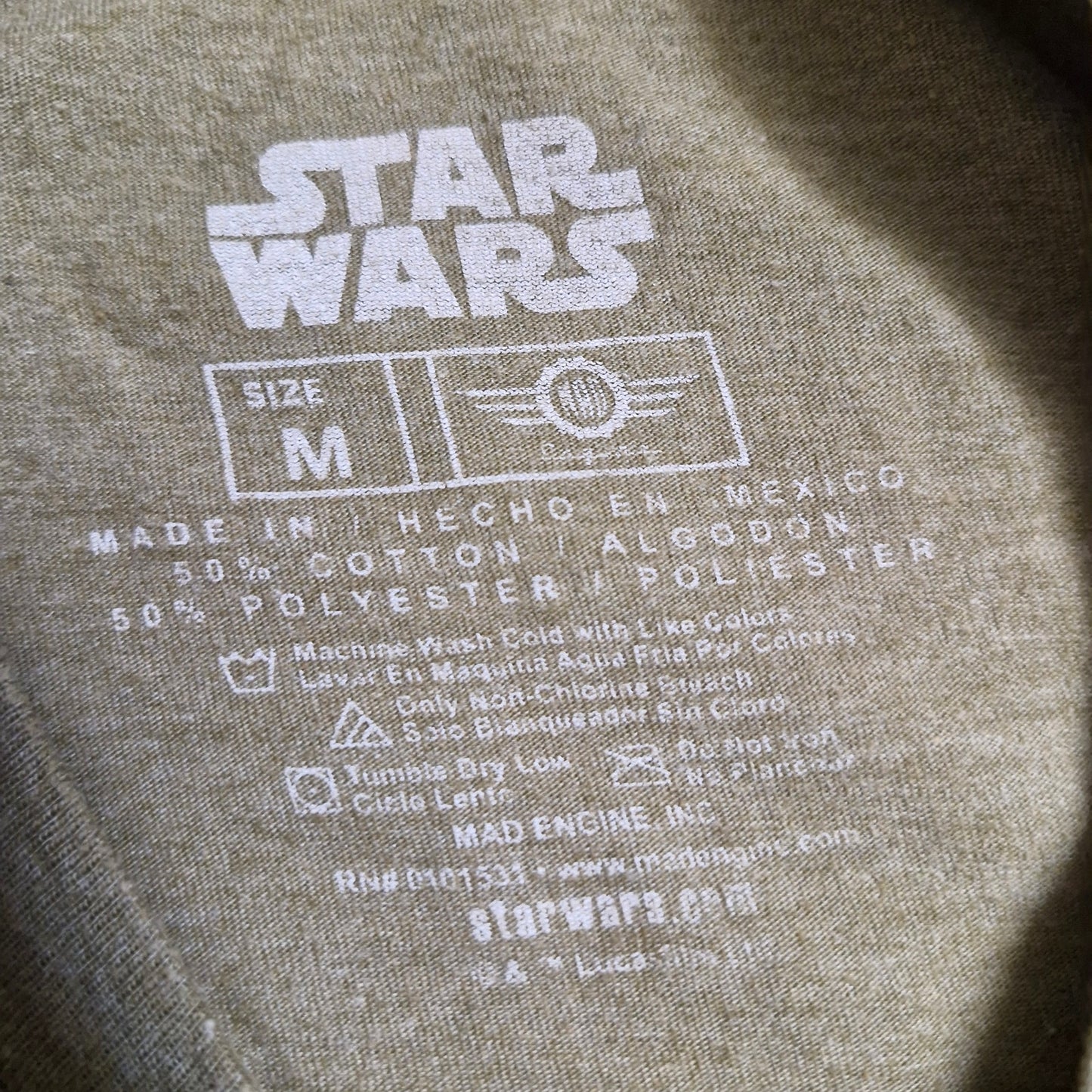 Star Wars Boba Fett T-Shirt Size M Olive Green