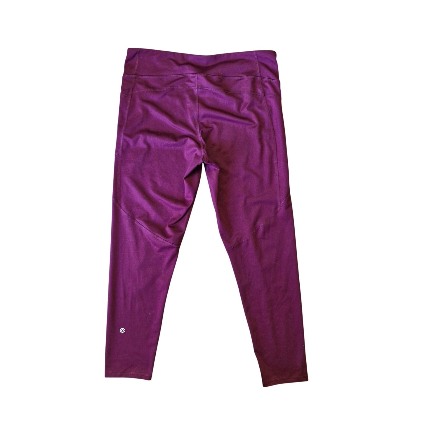 Champion Leggings Women’s L Maroon Red High-Rise Pockets Activewear