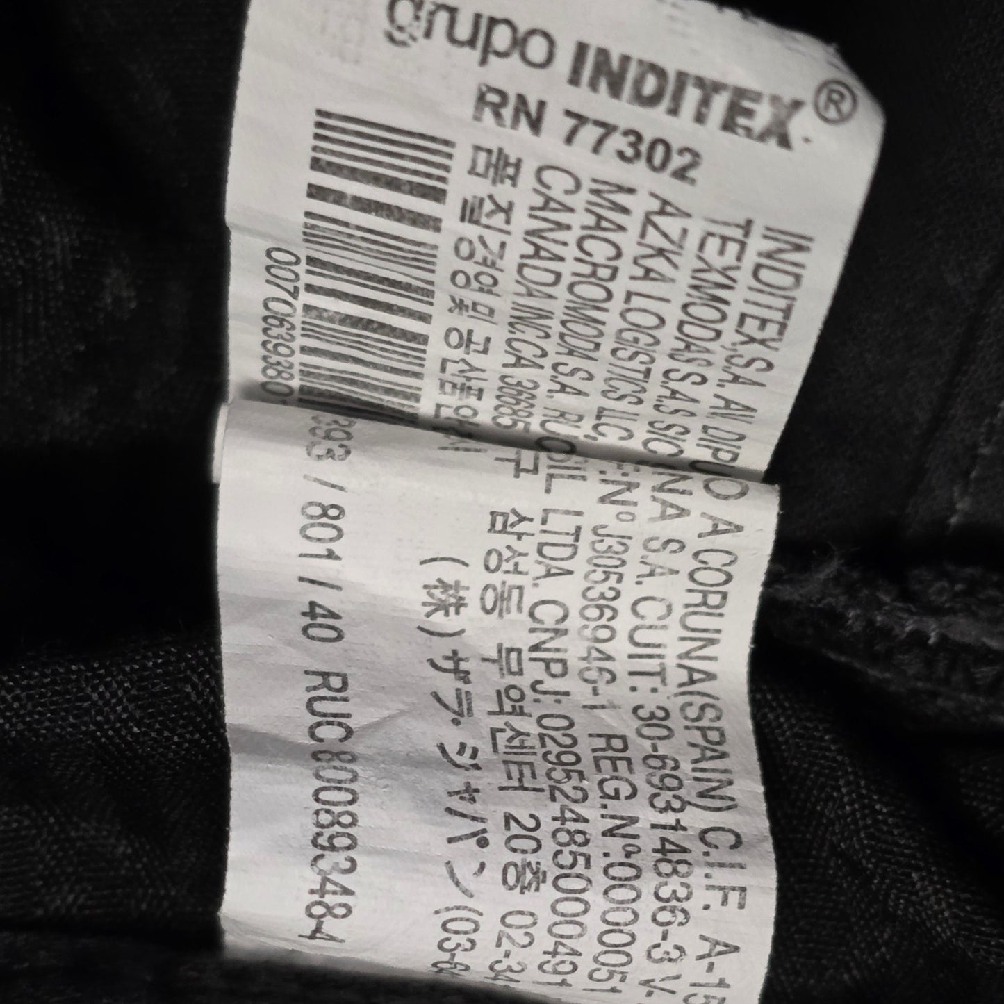 Zara Man Modern Flat Front Pants Men’s 31 Black Casual Slim Fit