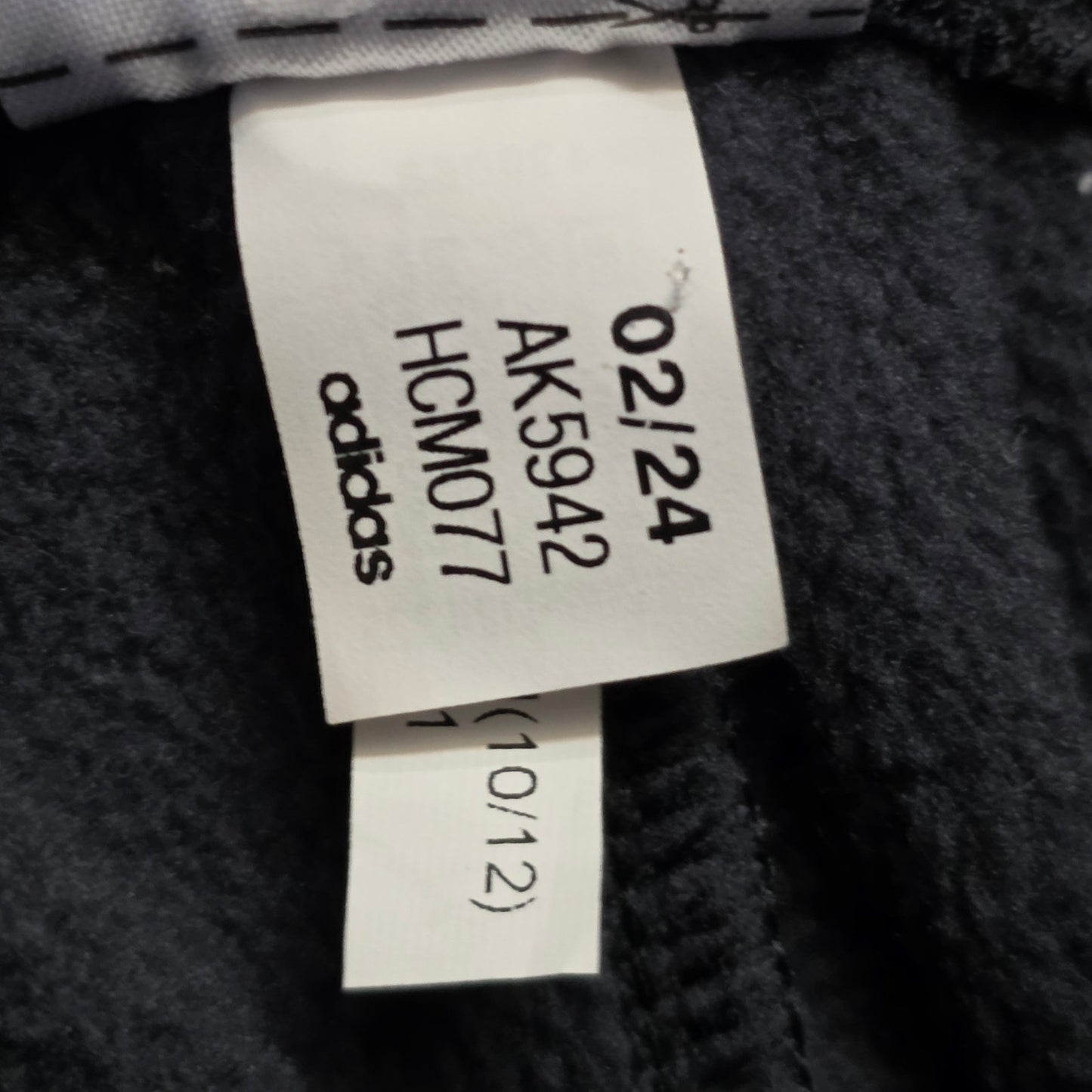 Adidas Boys Joggers Size M (10/12) Black Game Go Athletic Pants