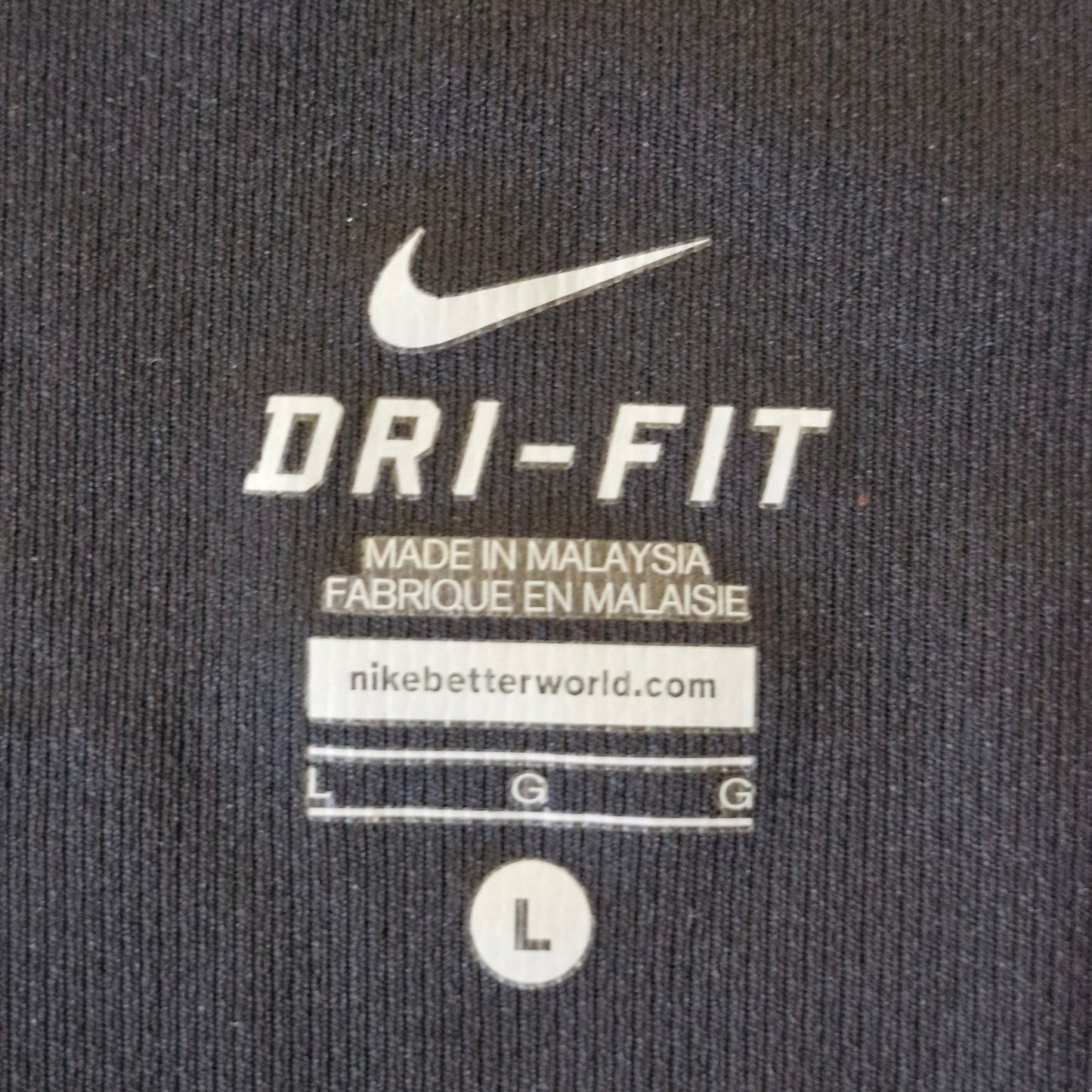 Nike Dri-FIT Mesh T-Shirt Women’s Large Black Athletic Top