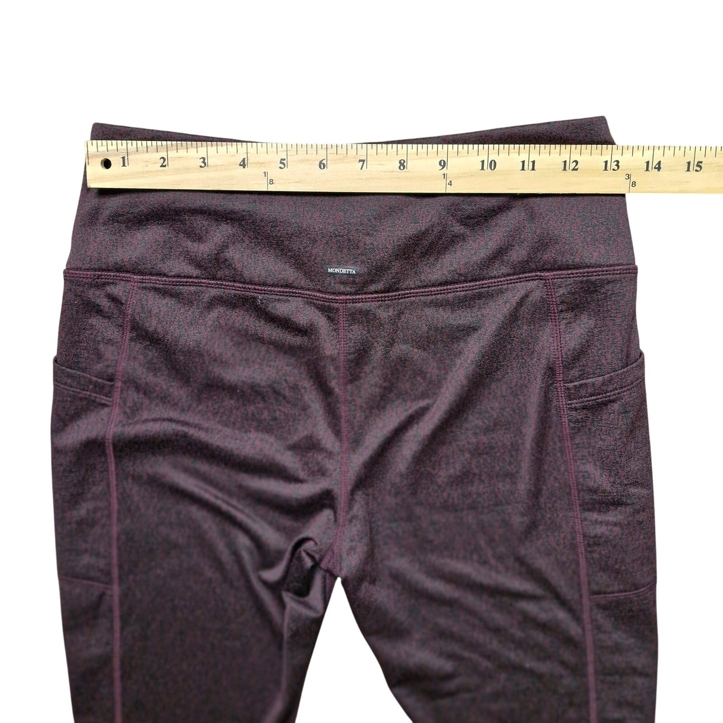 Mondetta High Rise Leggings Women’s Size Small Purple Black Workout Yoga Tight